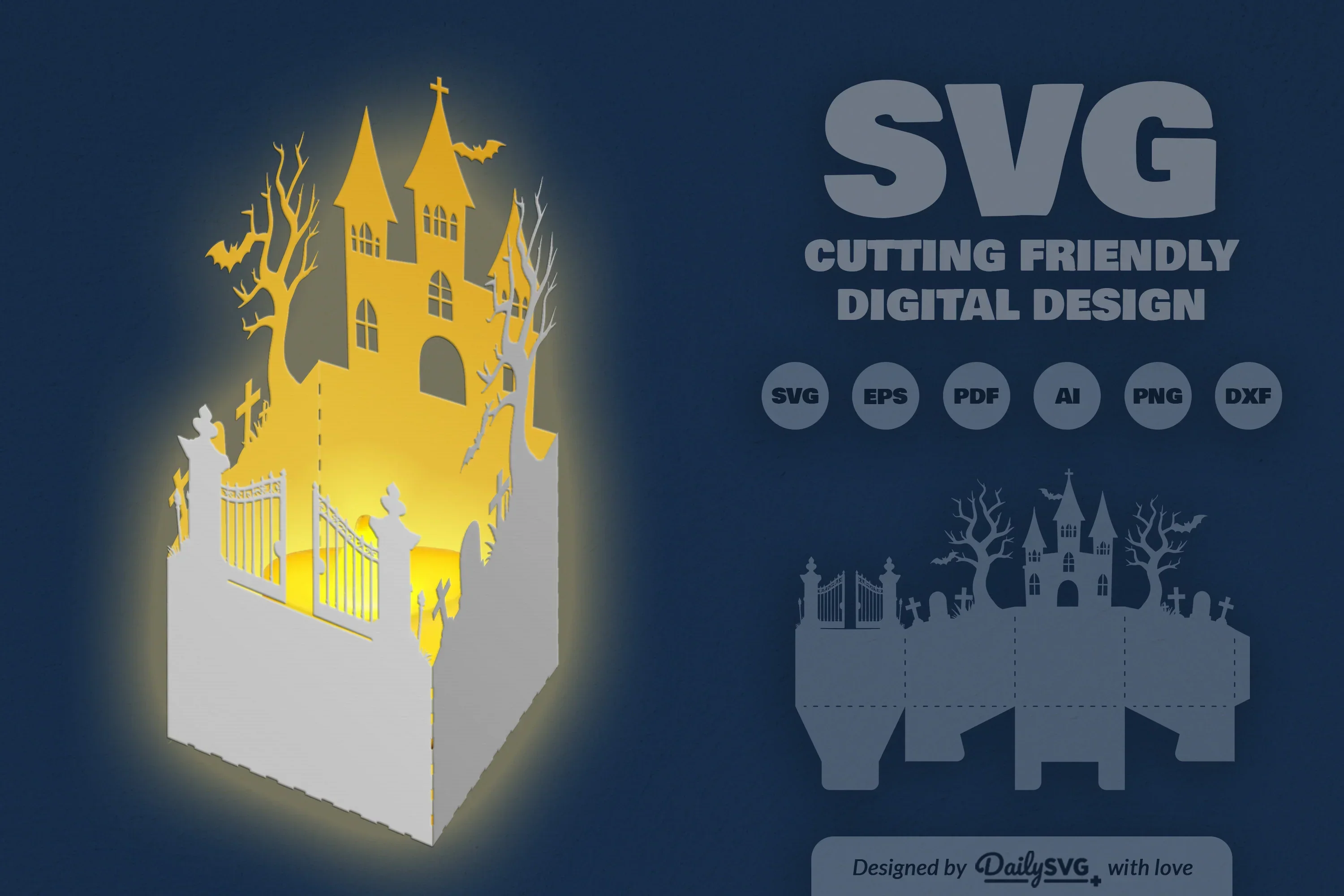 Halloween Lantern Papercut Clipart Daily SVG Bundle - Image 7