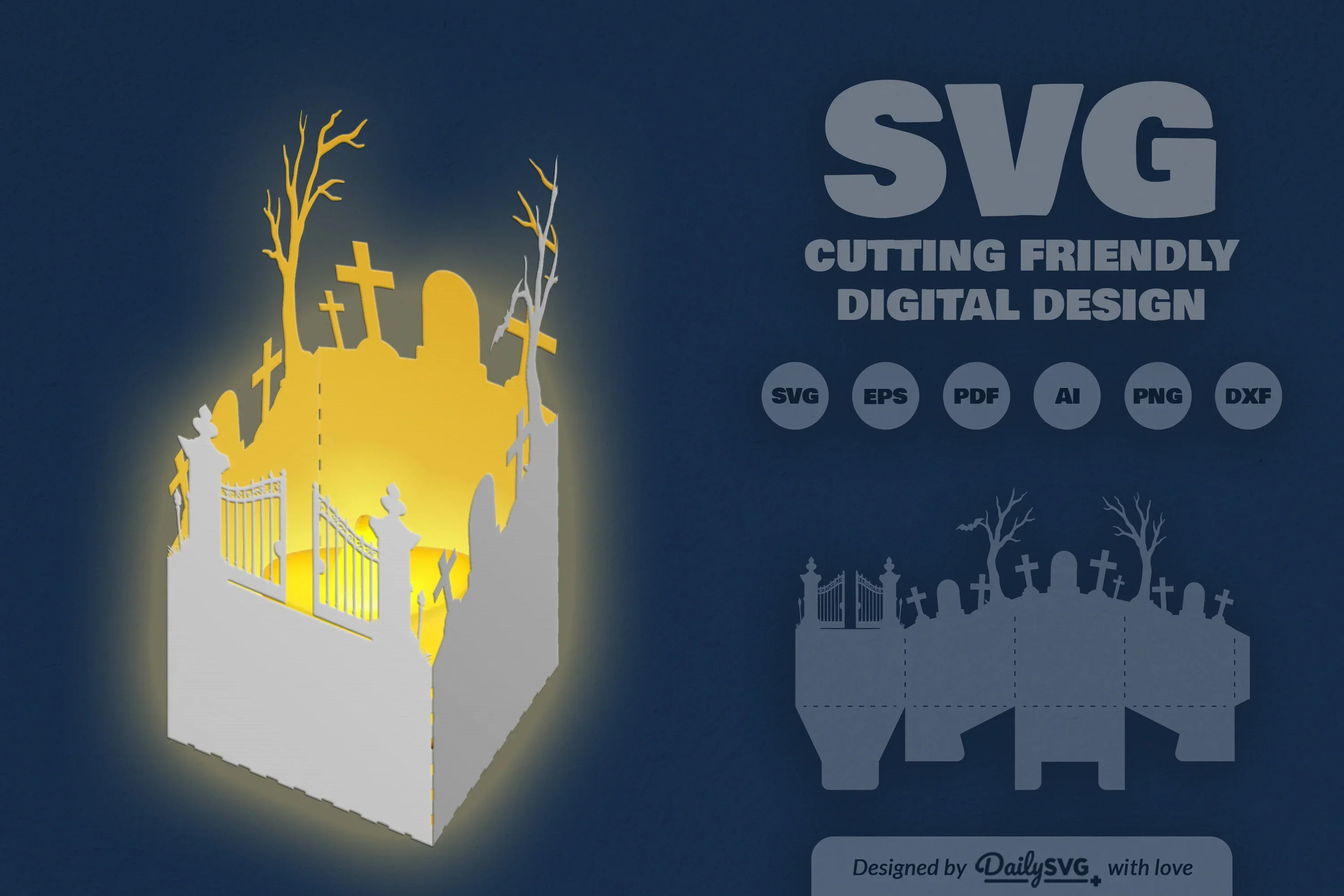 Halloween Lantern Papercut Clipart Daily SVG Bundle - Image 8
