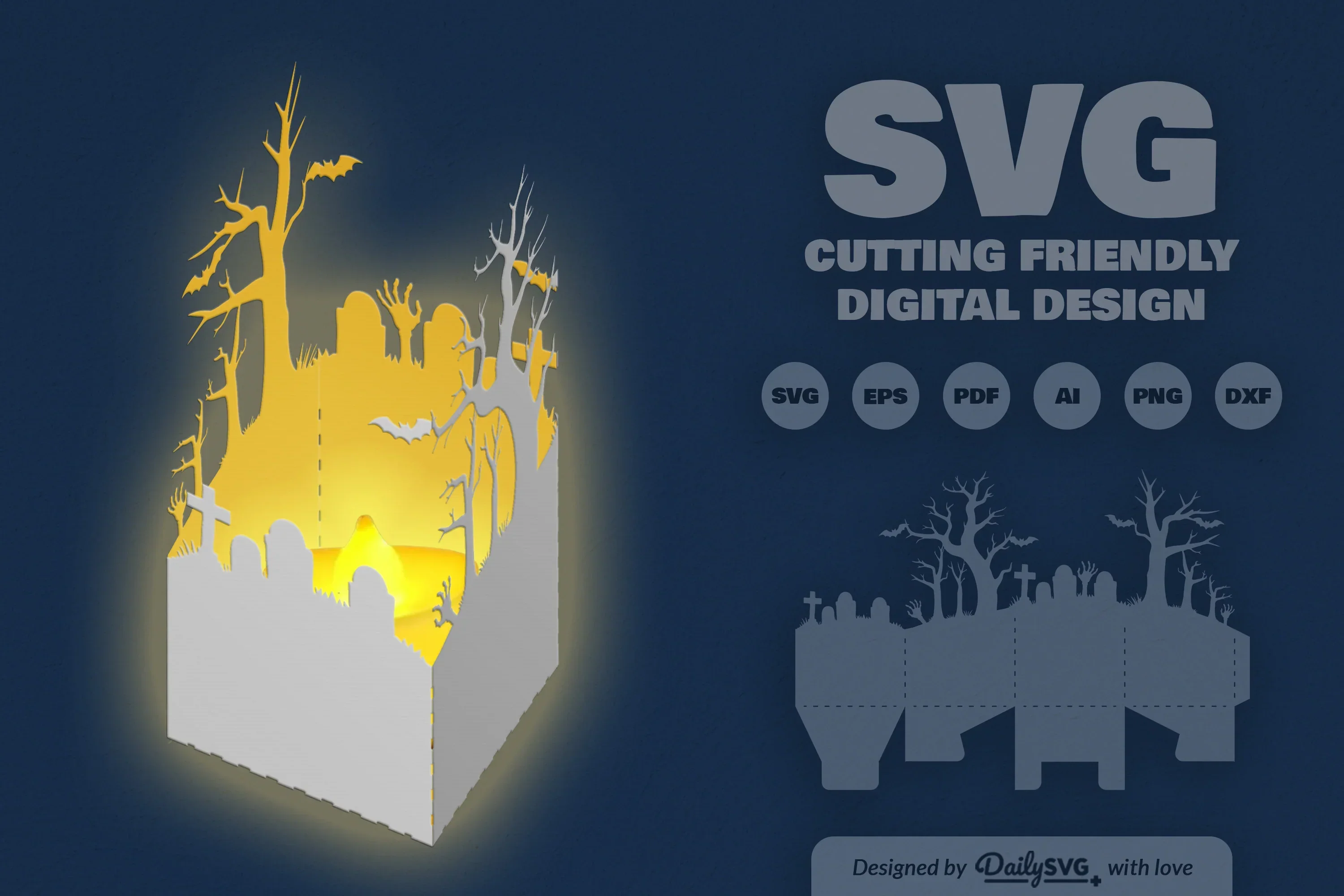 Halloween Lantern Papercut Clipart Daily SVG Bundle - Image 9