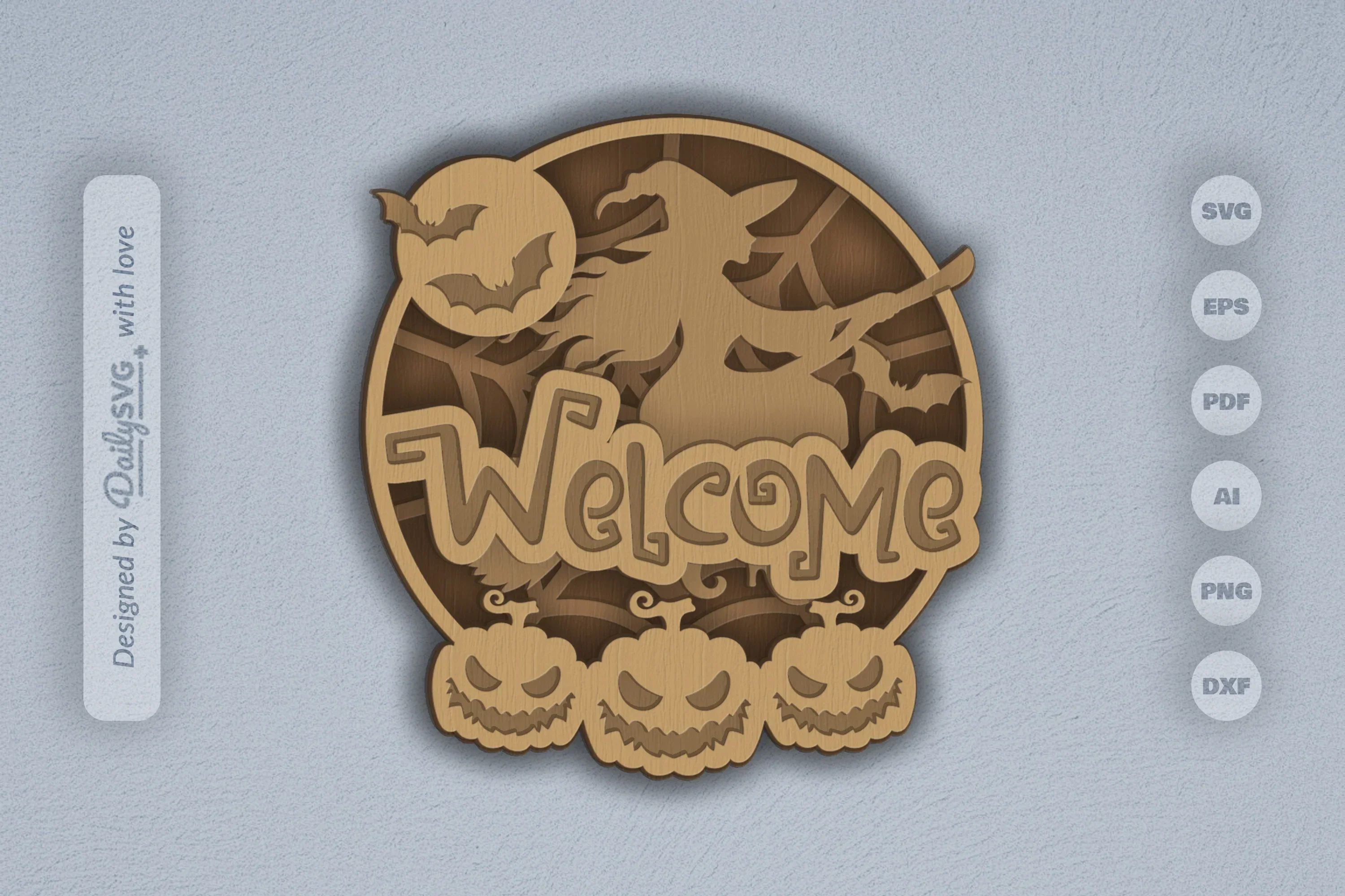 Halloween Laser Cut 3D SVG Bundle