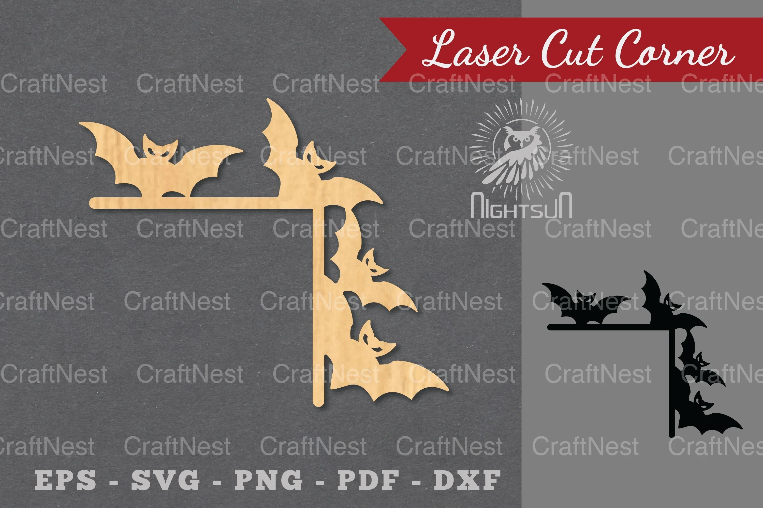 Halloween Laser Cut Corner SVG Bundle