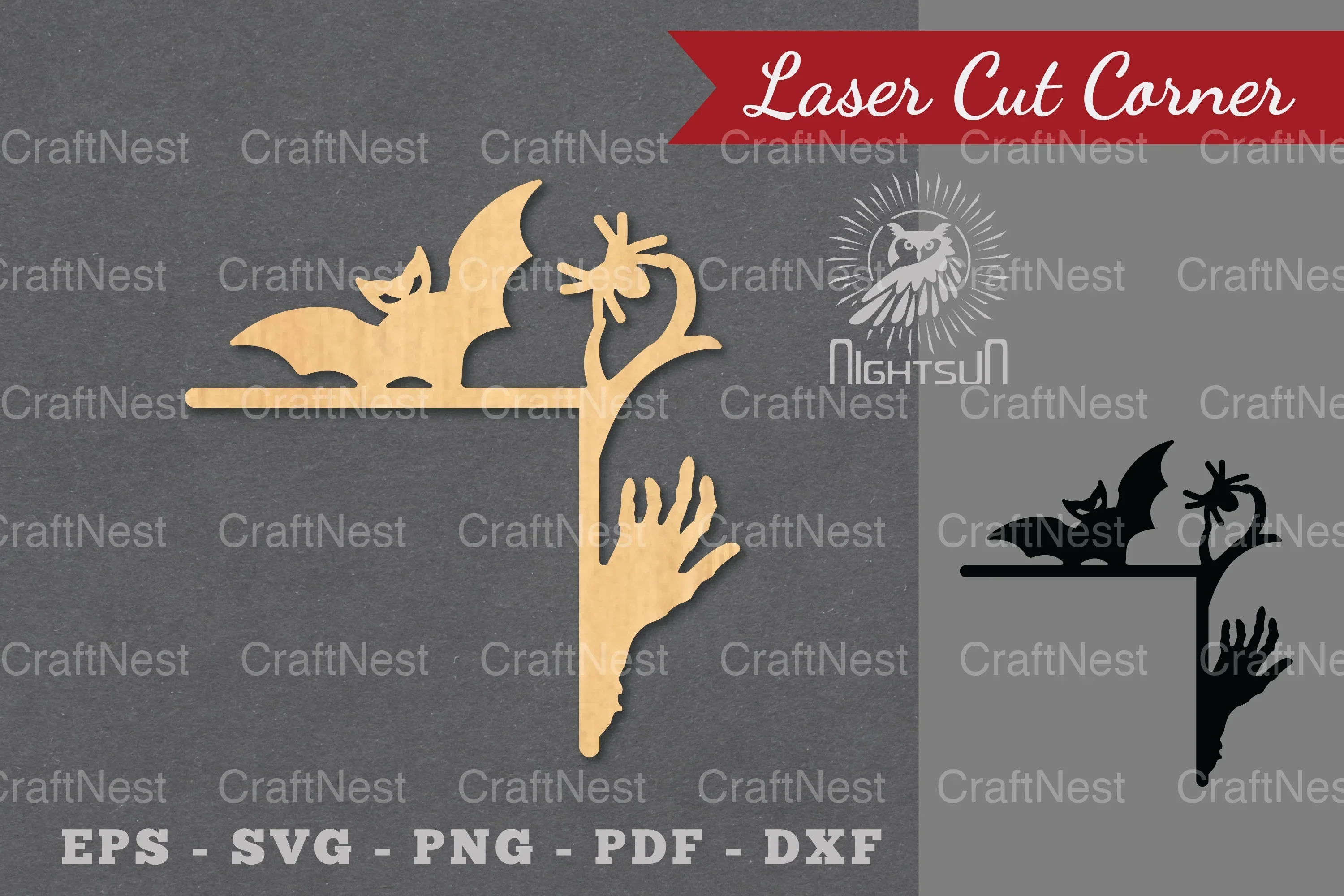 Halloween Laser Cut Corner SVG Bundle