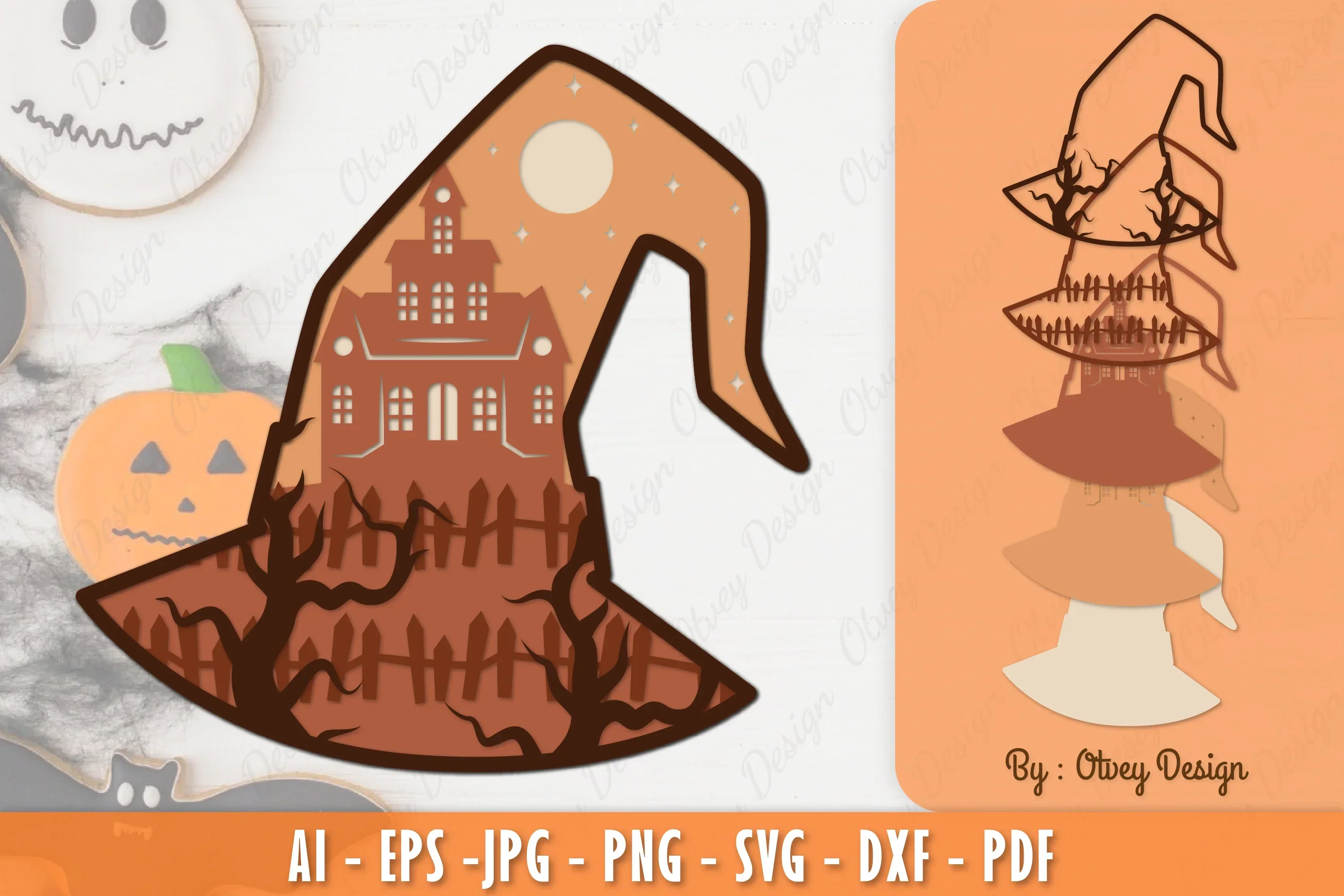 Halloween Layered Lasercut SVG Bundle