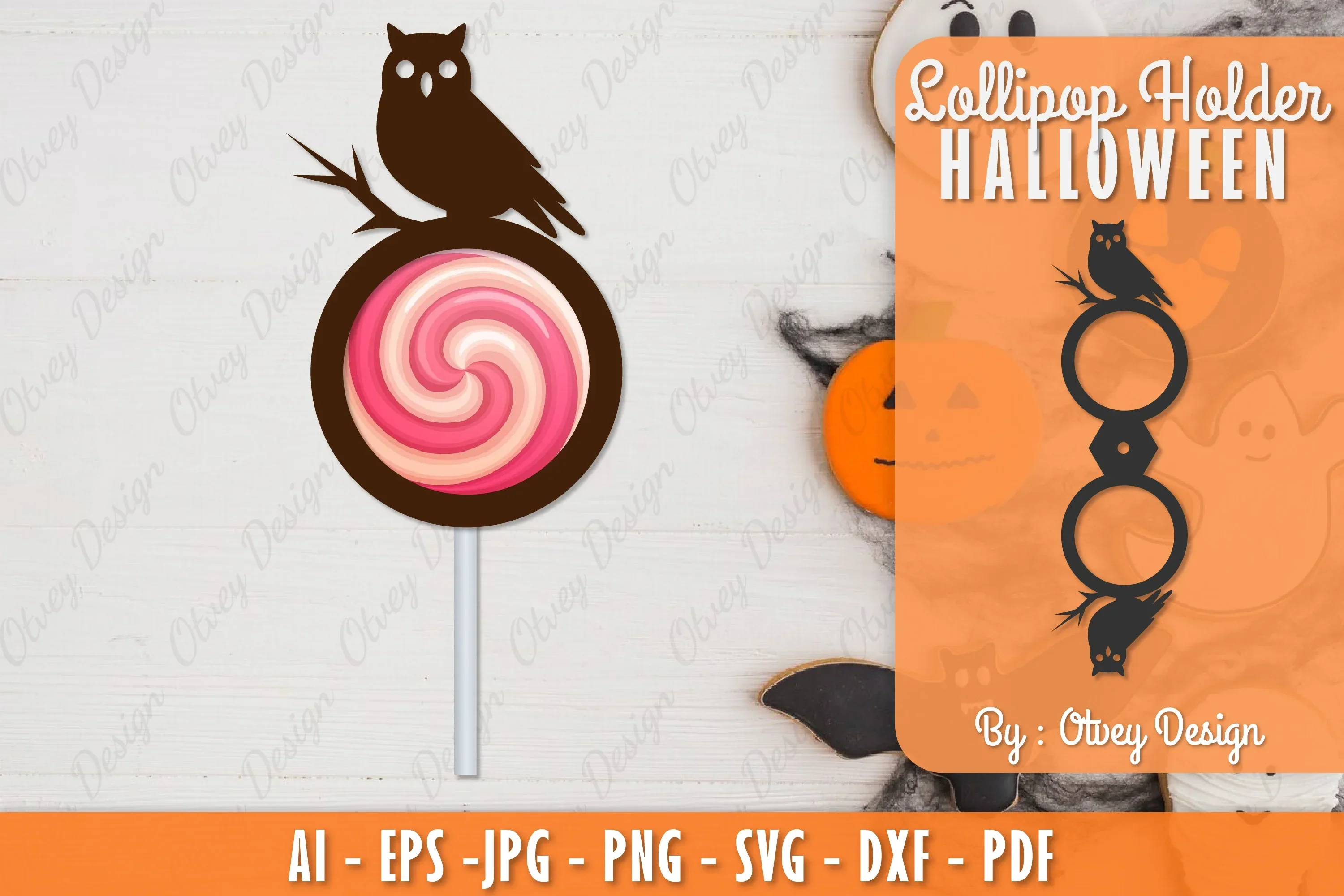 Halloween Lollipop Holder SVG Bundle