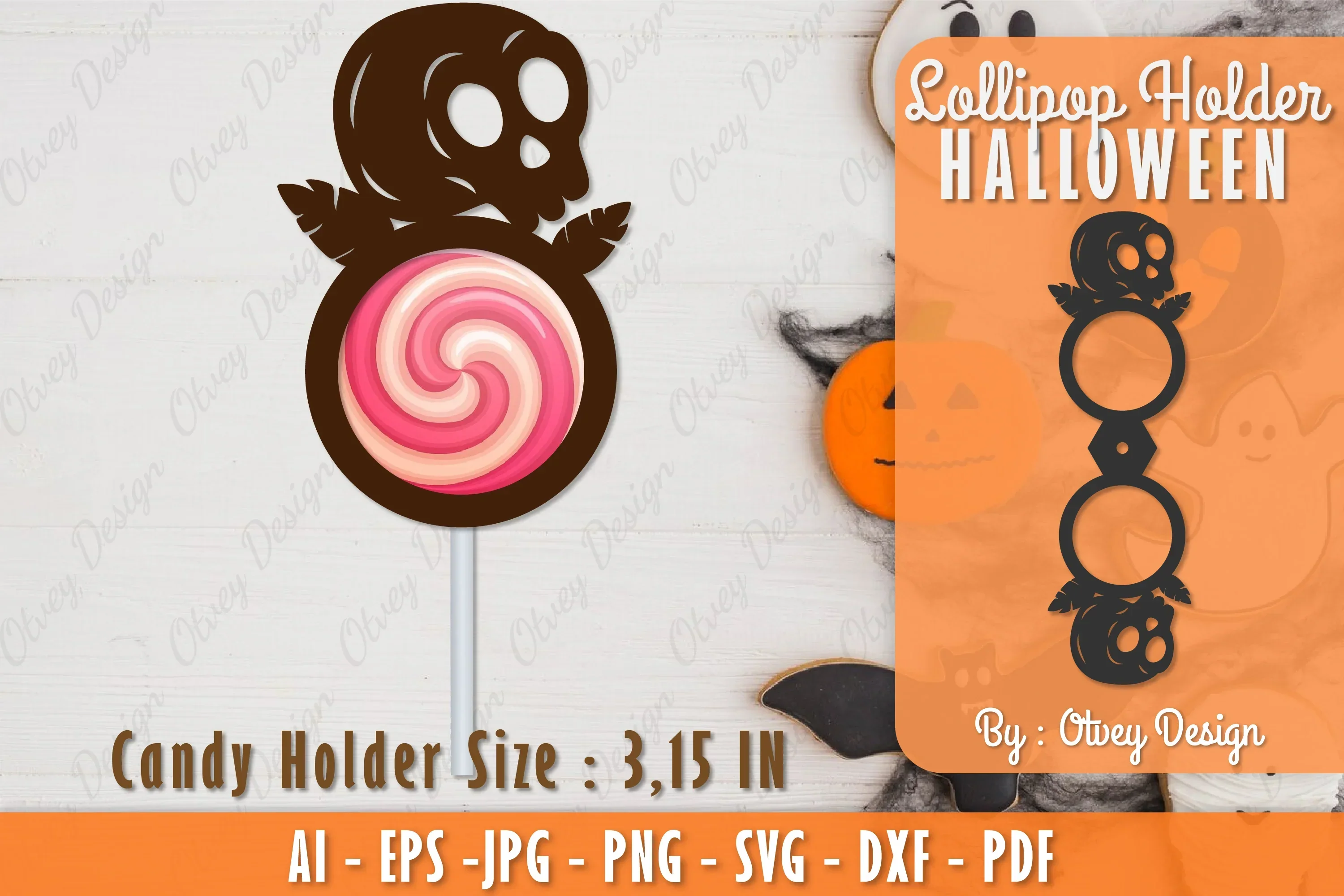 Halloween Lollipop Holder SVG Bundle