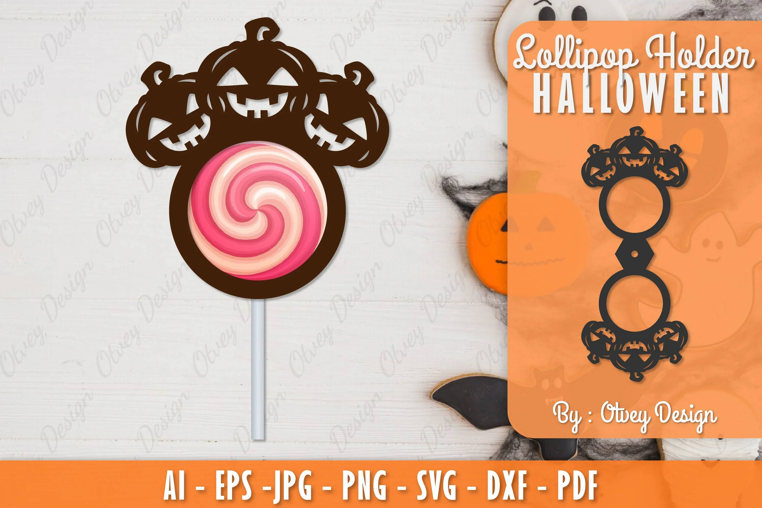 Halloween Lollipop Holder SVG Bundle