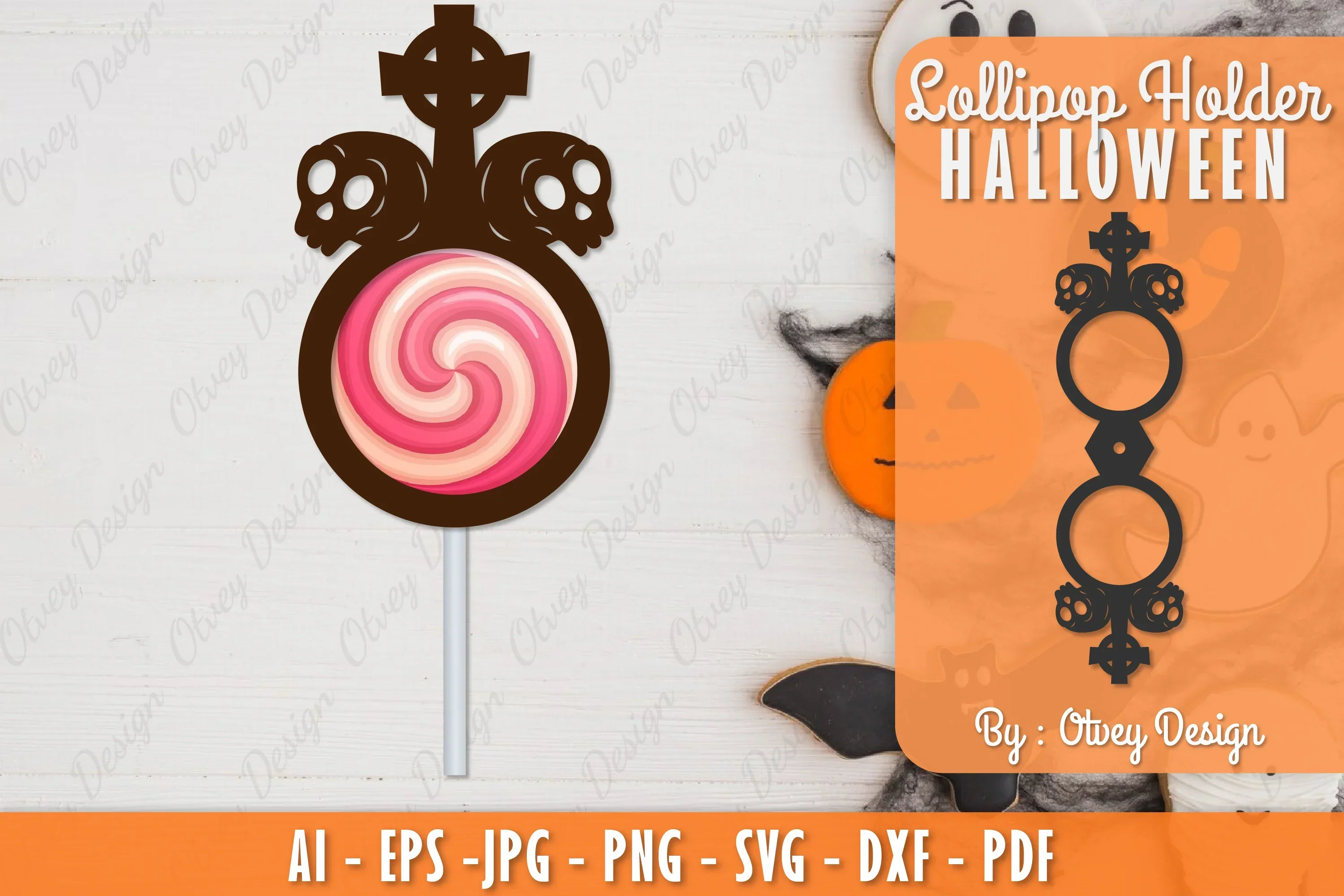 Halloween Lollipop Holder SVG Bundle
