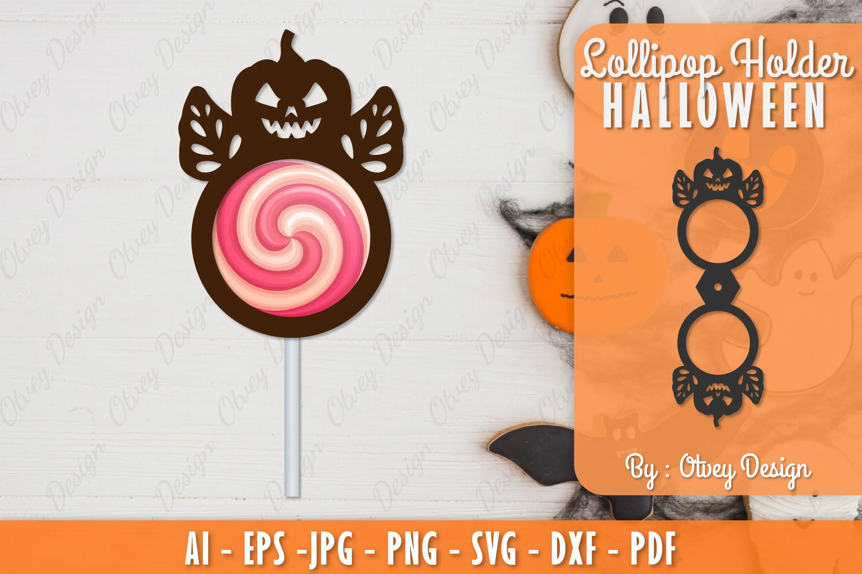 Halloween Lollipop Holder SVG Bundle