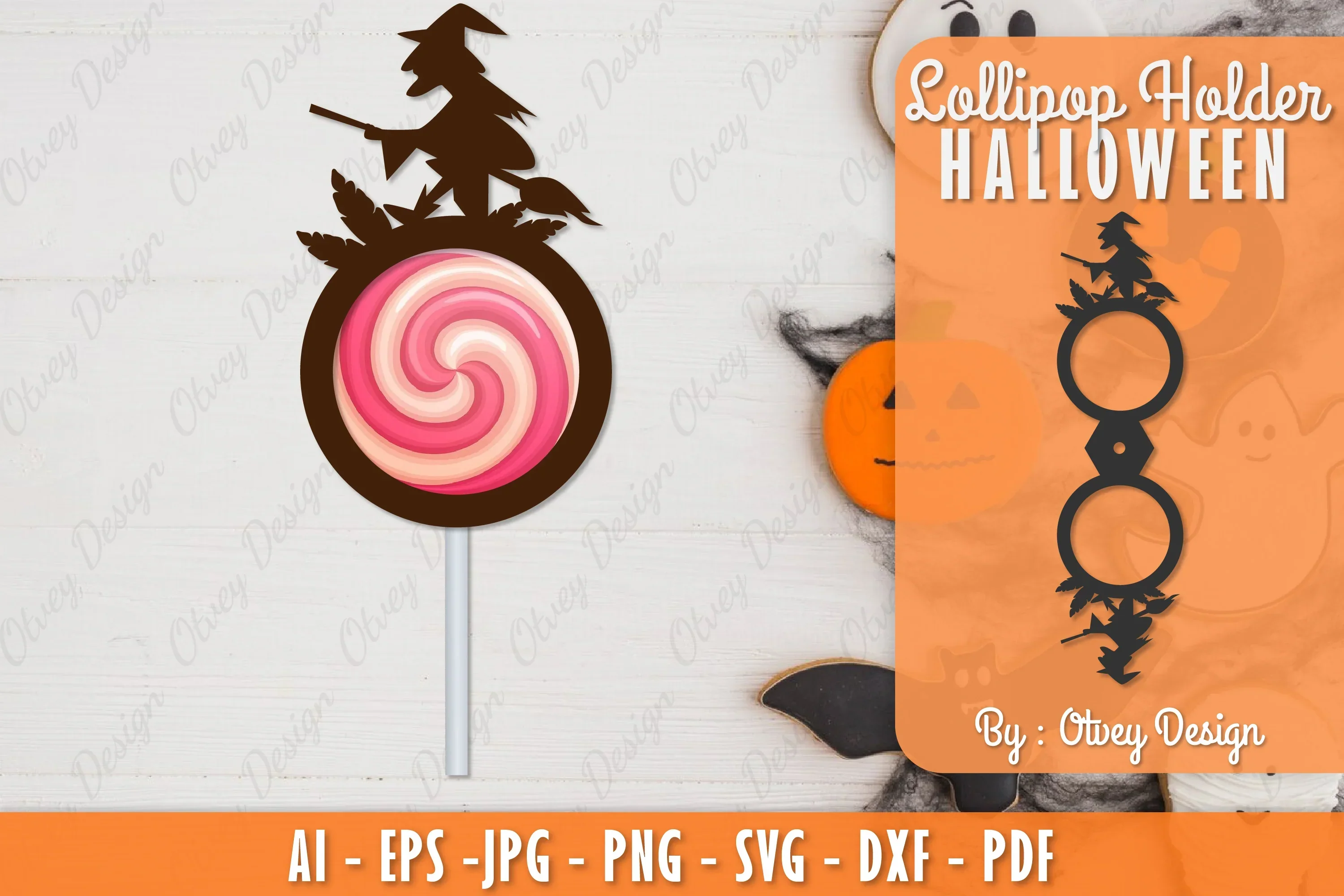 Halloween Lollipop Holder SVG Bundle