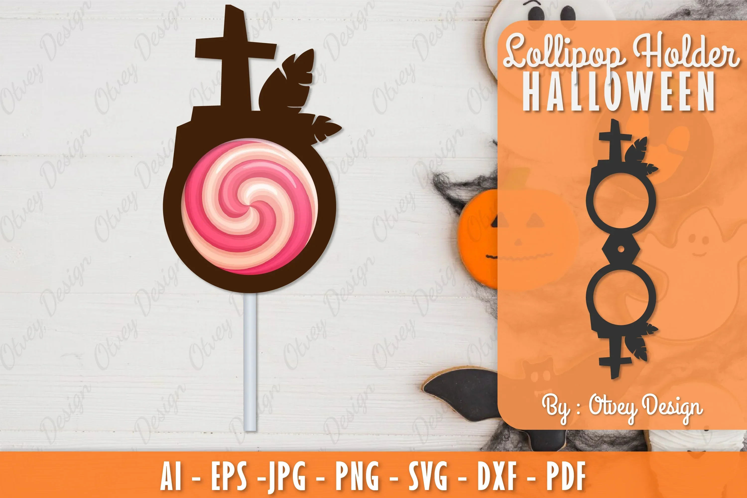 Halloween Lollipop Holder SVG Bundle