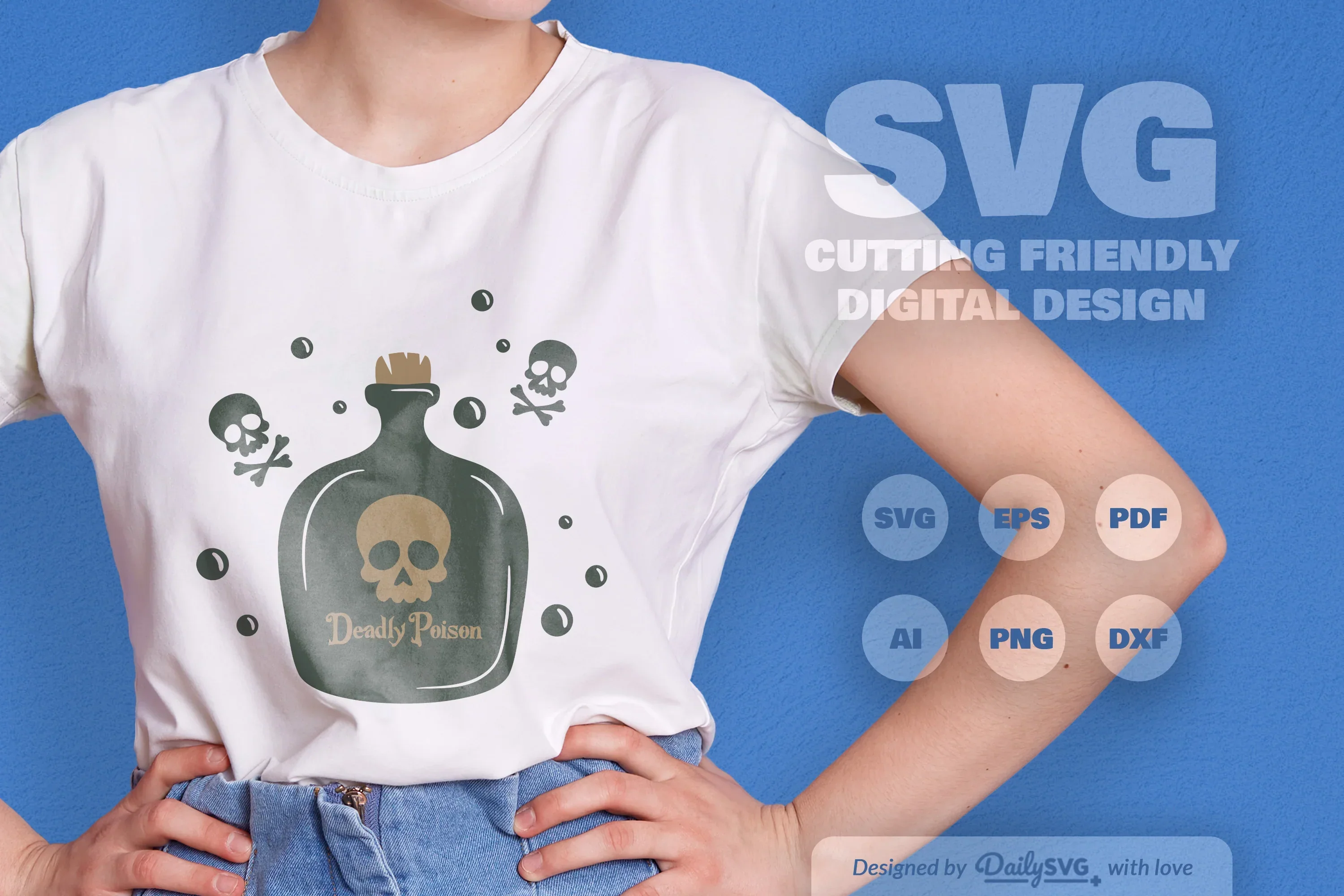 Halloween Poison Bottle Clipart - Daily SVG Bundles - Image 4