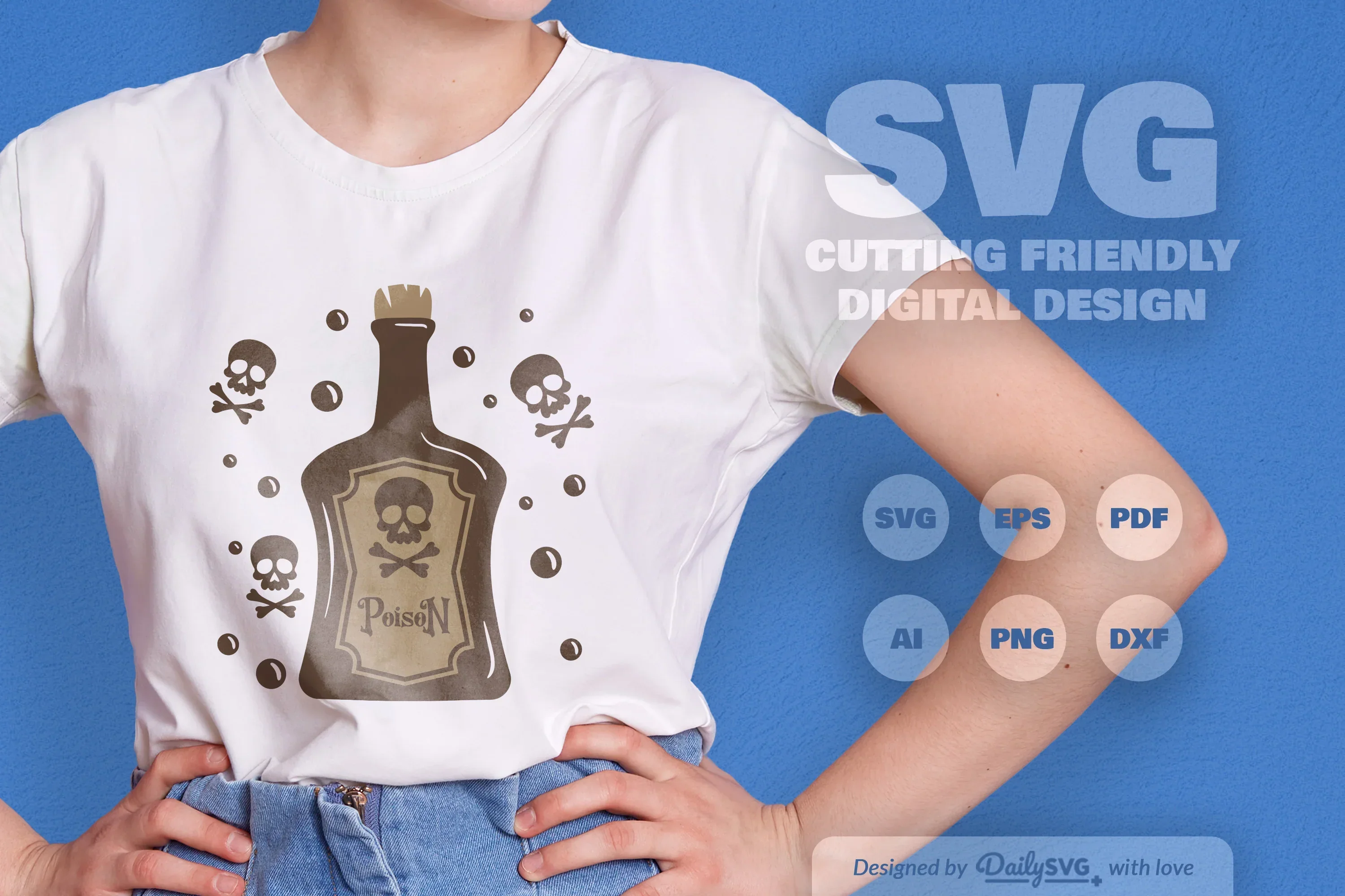 Halloween Poison Bottle Clipart - Daily SVG Bundles - Image 7