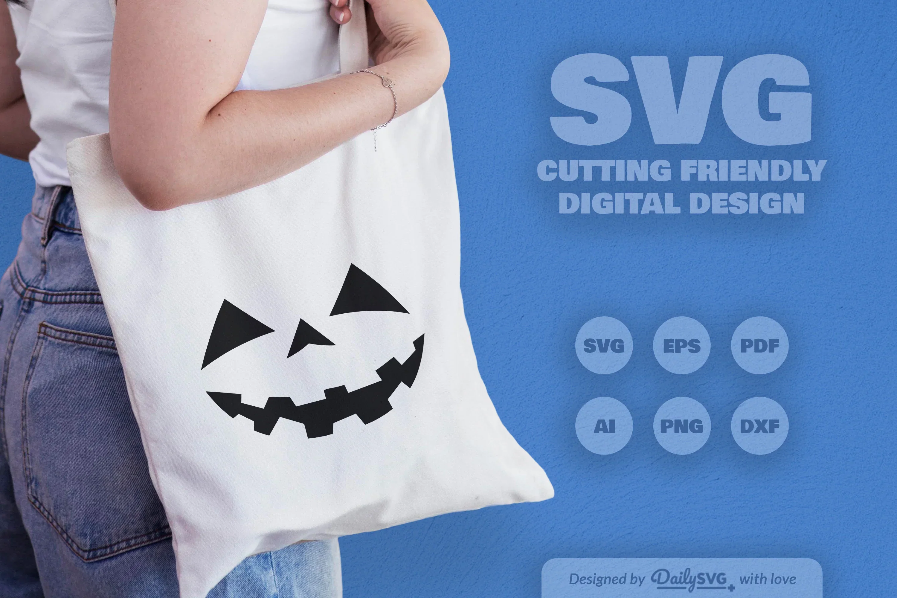 Halloween Pumpkin Face SVG Bundle - Image 4