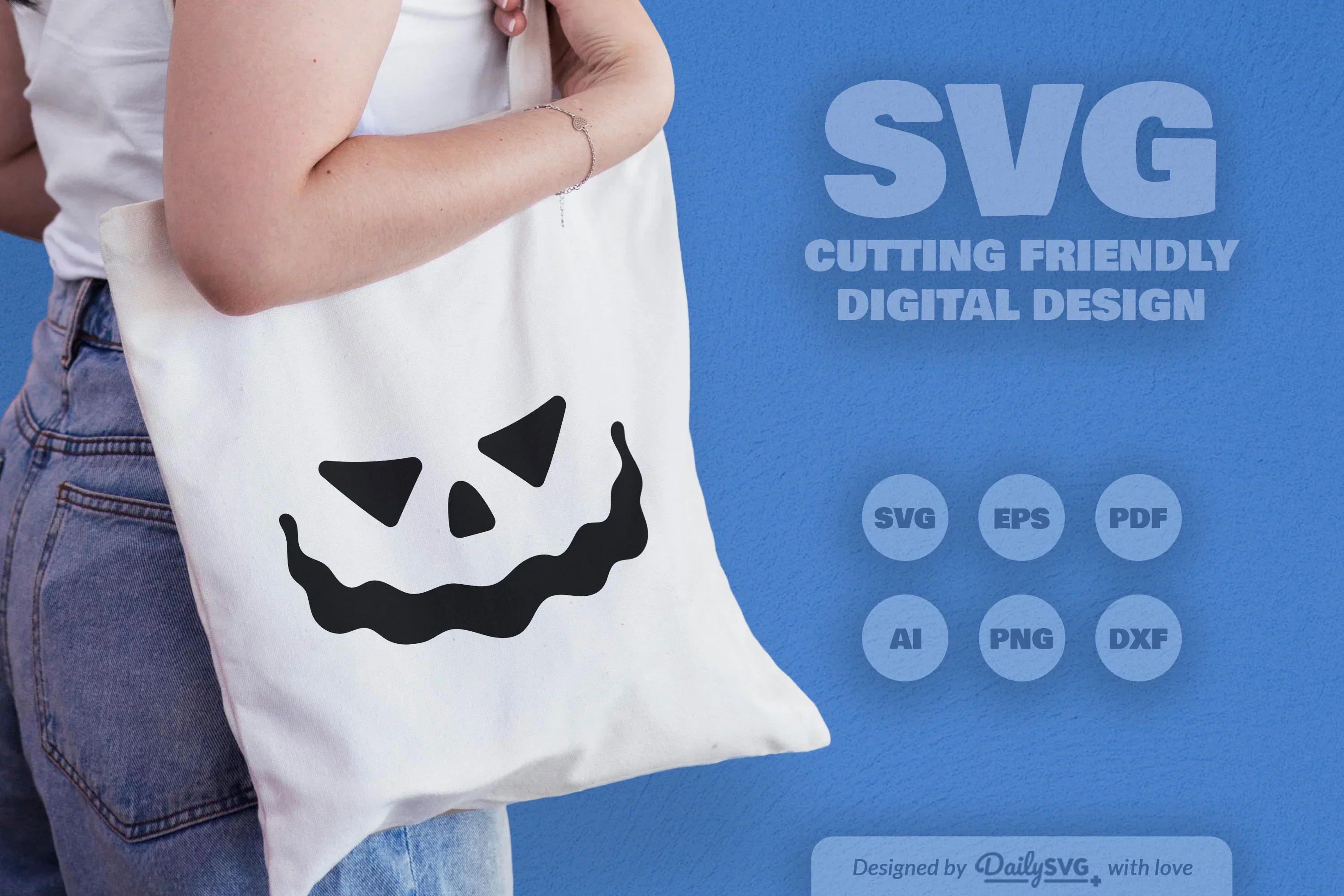 Halloween Pumpkin Face SVG Bundle - Image 4