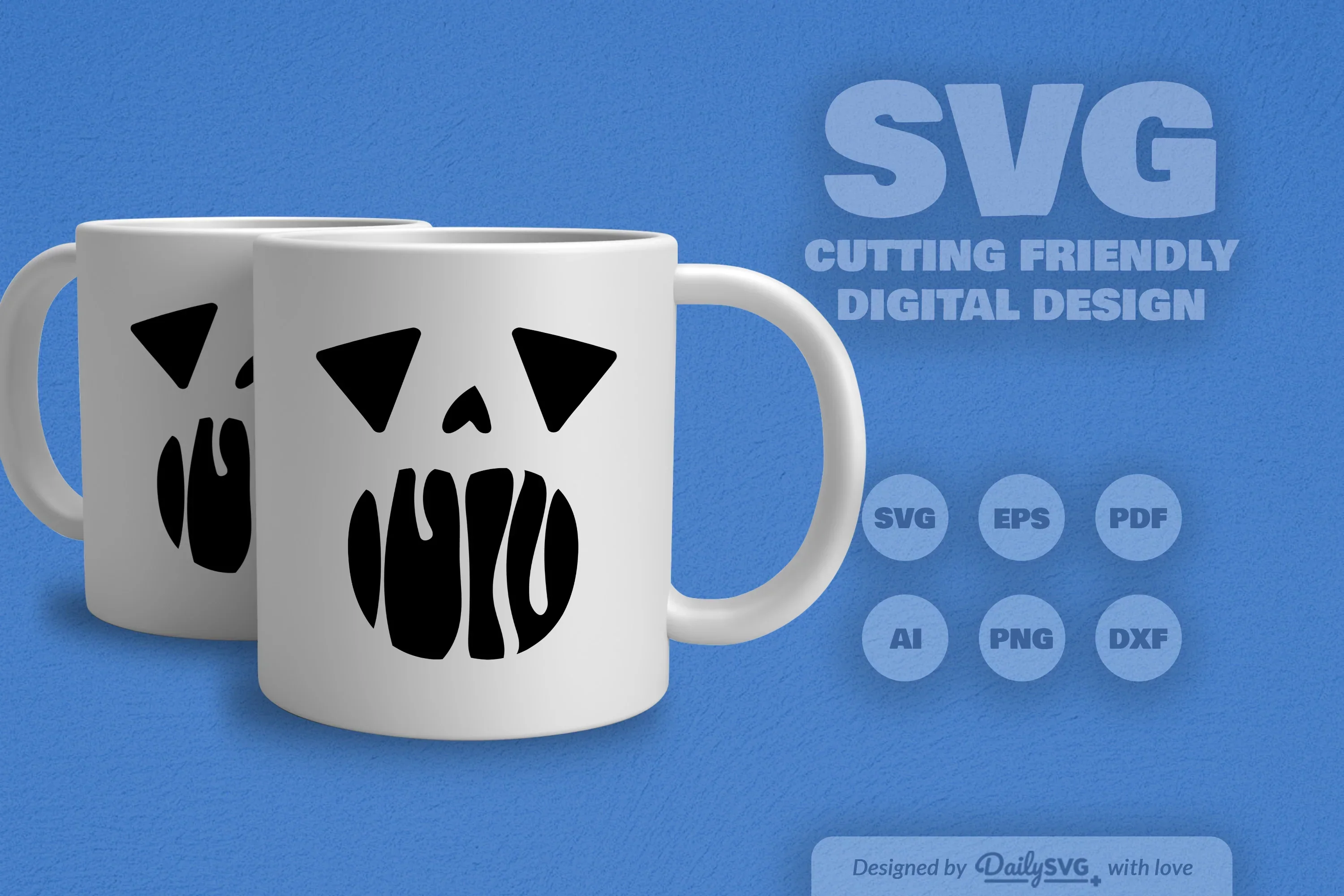 Halloween Pumpkin Face SVG Bundle - Image 5