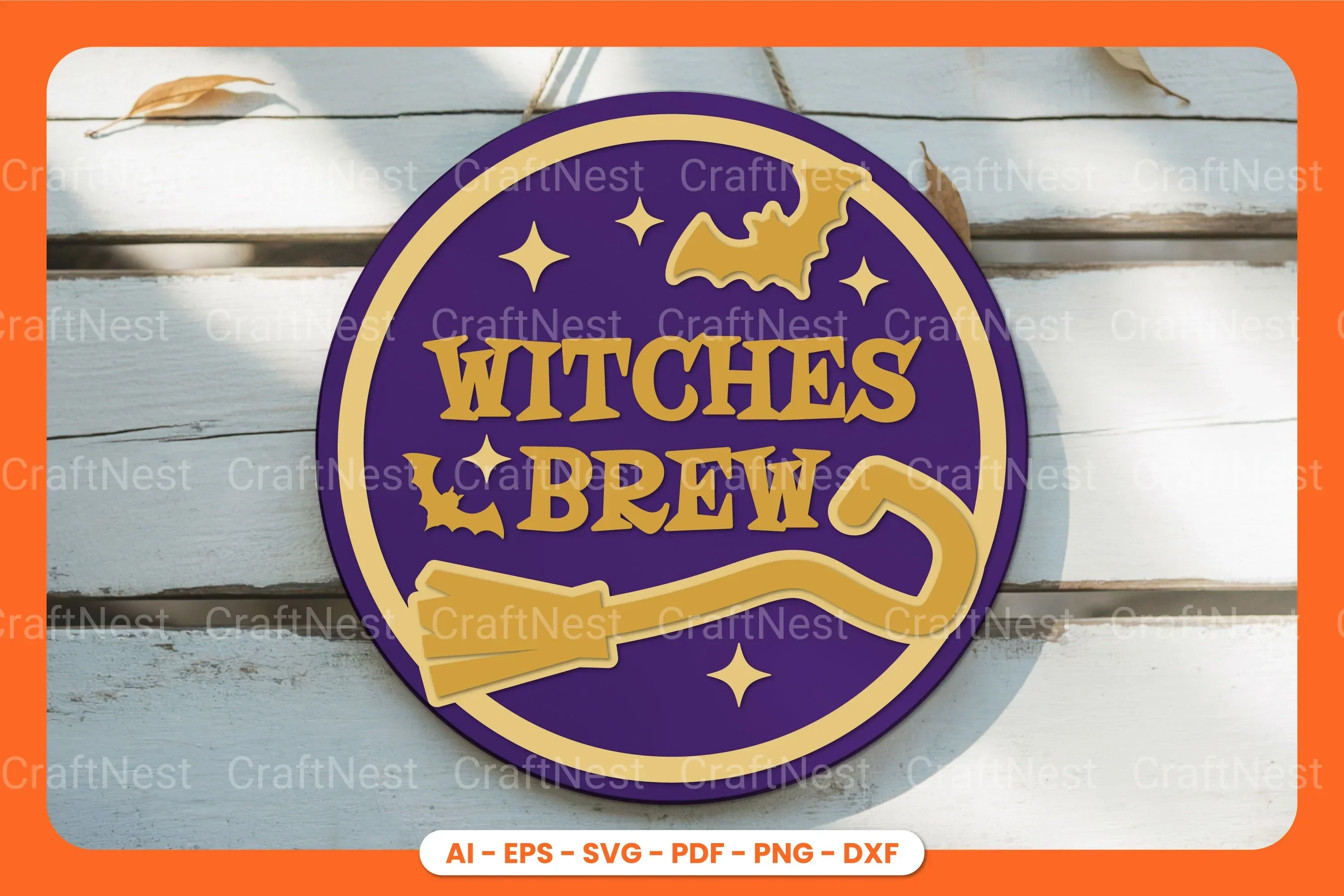 Halloween Round Sign Lasercut SVG Bundle Clipart