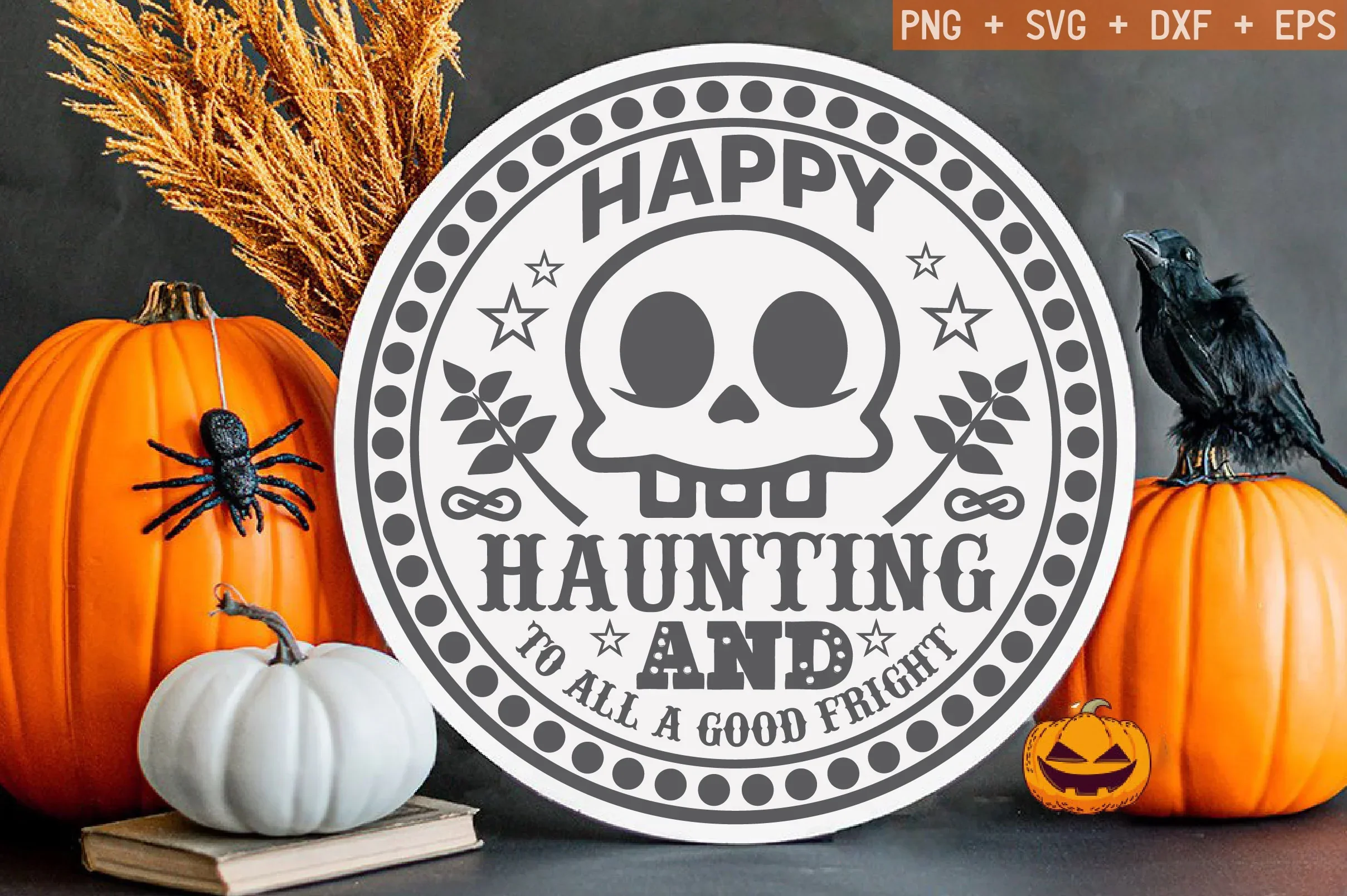 Halloween Round Sign SVG Bundle - Image 2