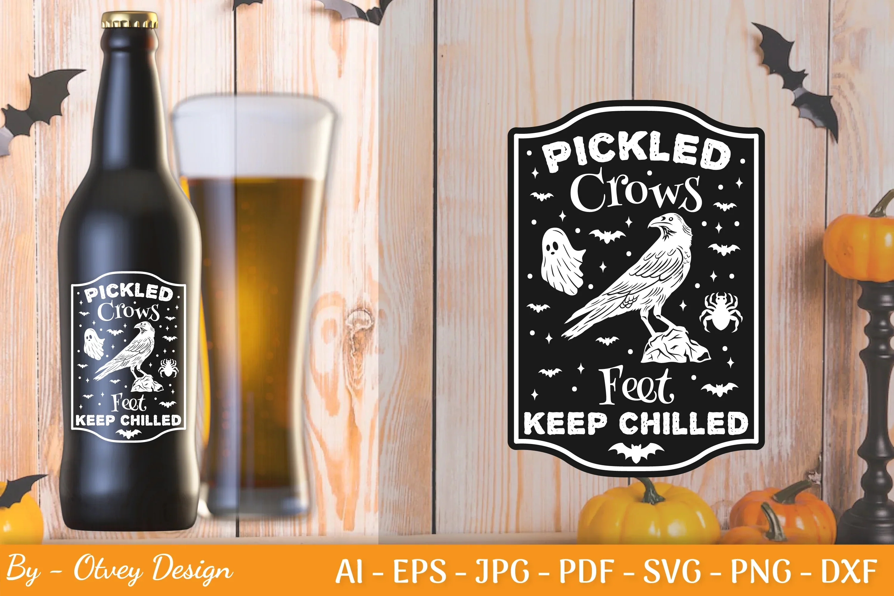 Halloween Spooky Label SVG Bundle