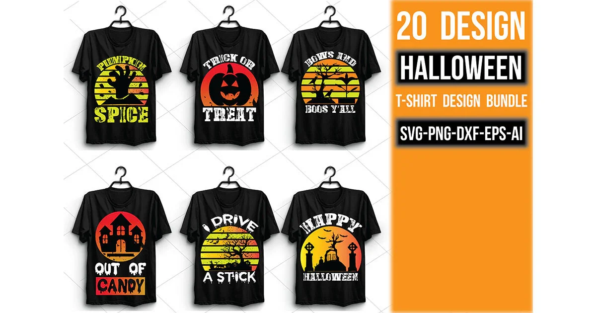 Halloween T Shirt Bundle - Image 3