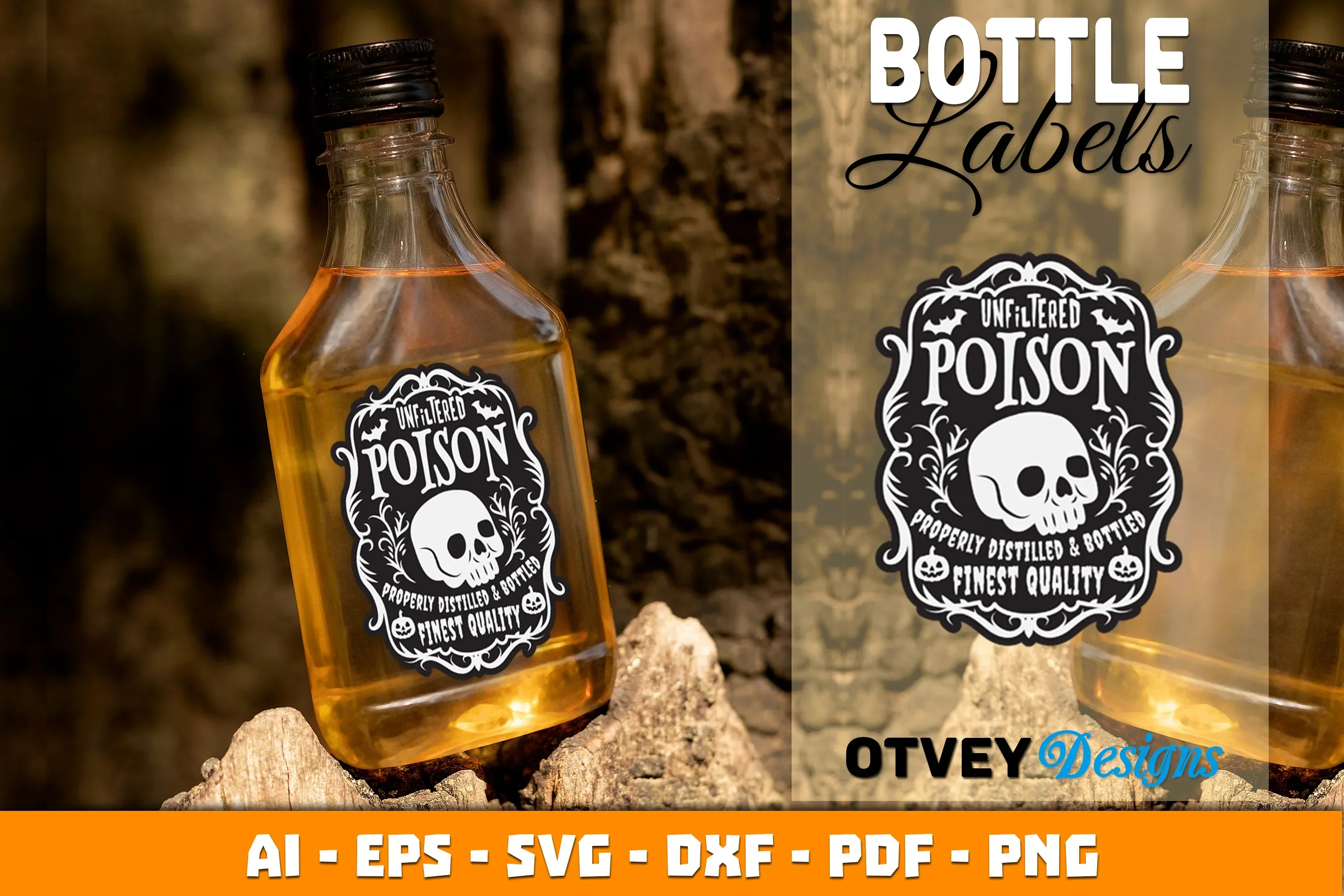 Halloween Witch Potion Bottle Labels SVG Bundle - Image 3