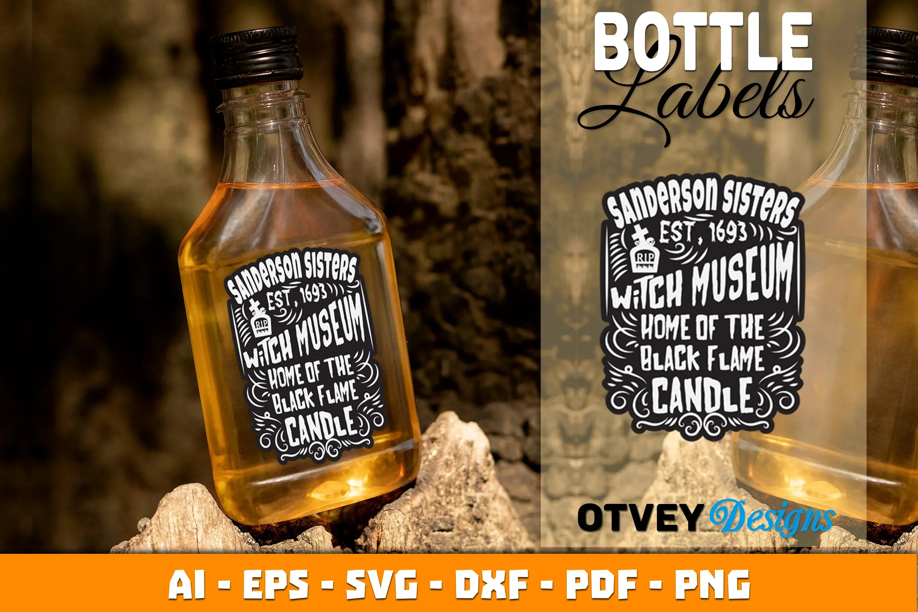 Halloween Witch Potion Bottle Labels SVG Bundle - Image 3