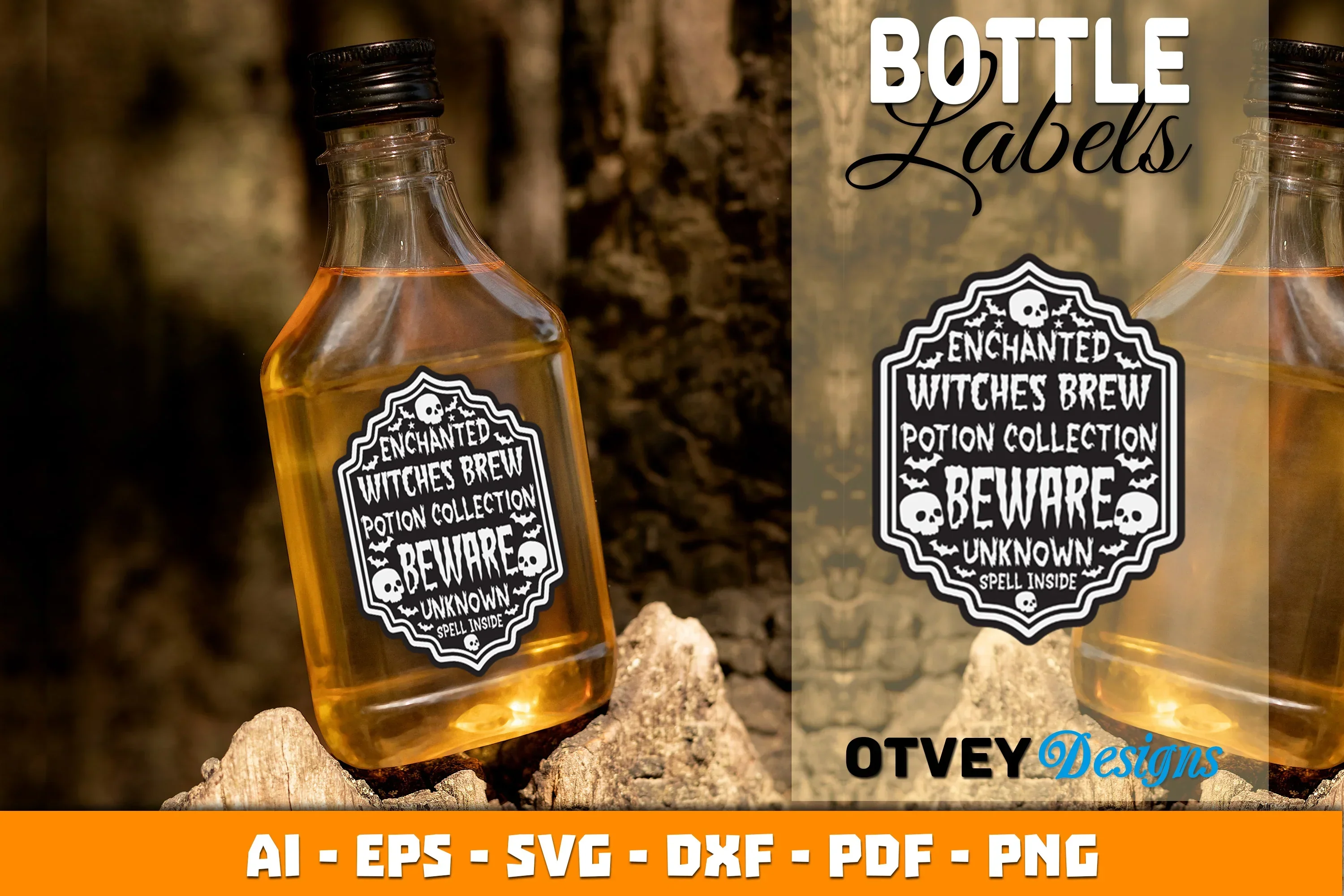 Halloween Witch Potion Label SVG Bundle - Image 3