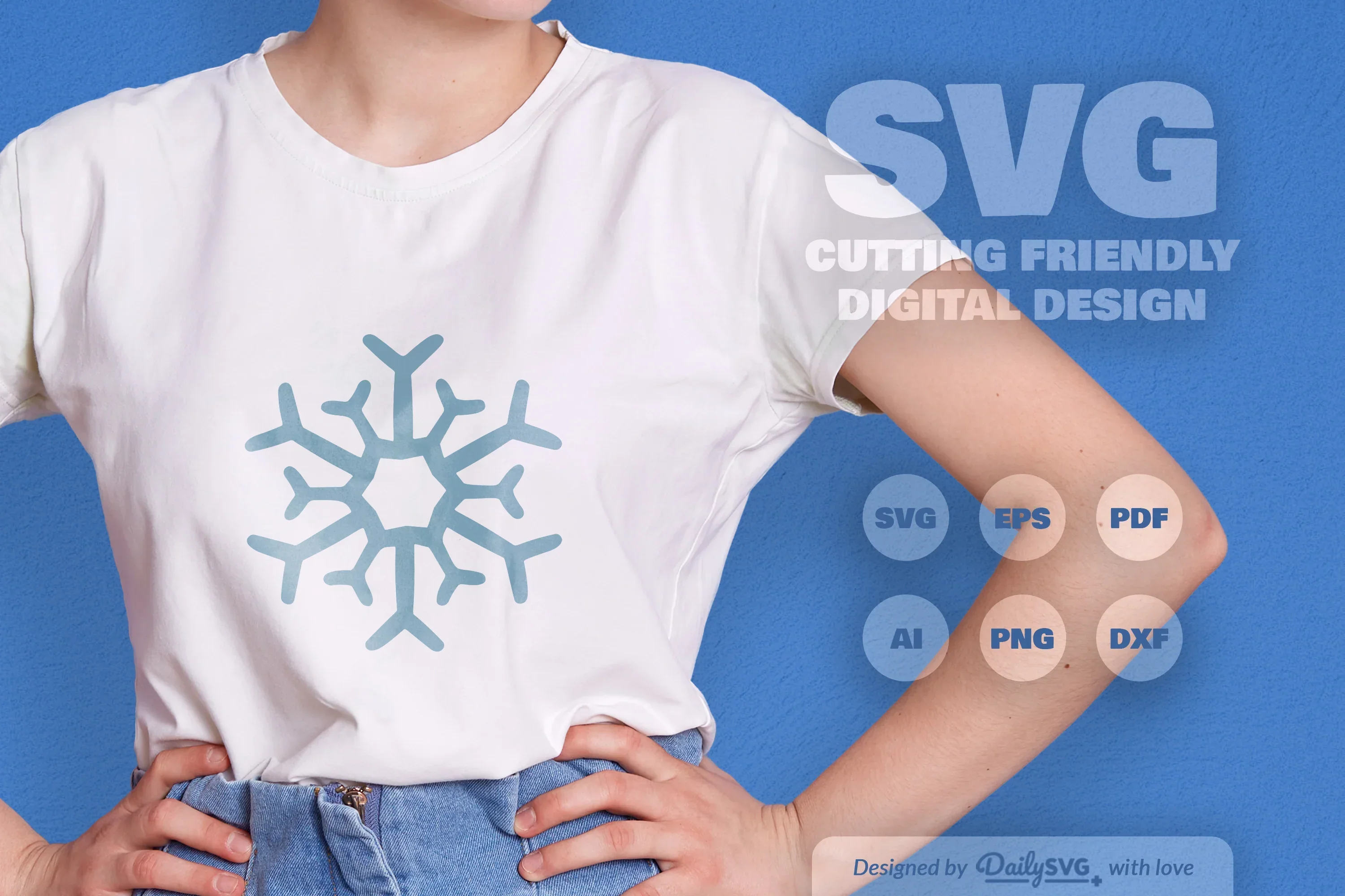Hand-Drawn Snowflake SVG Bundle - Image 2