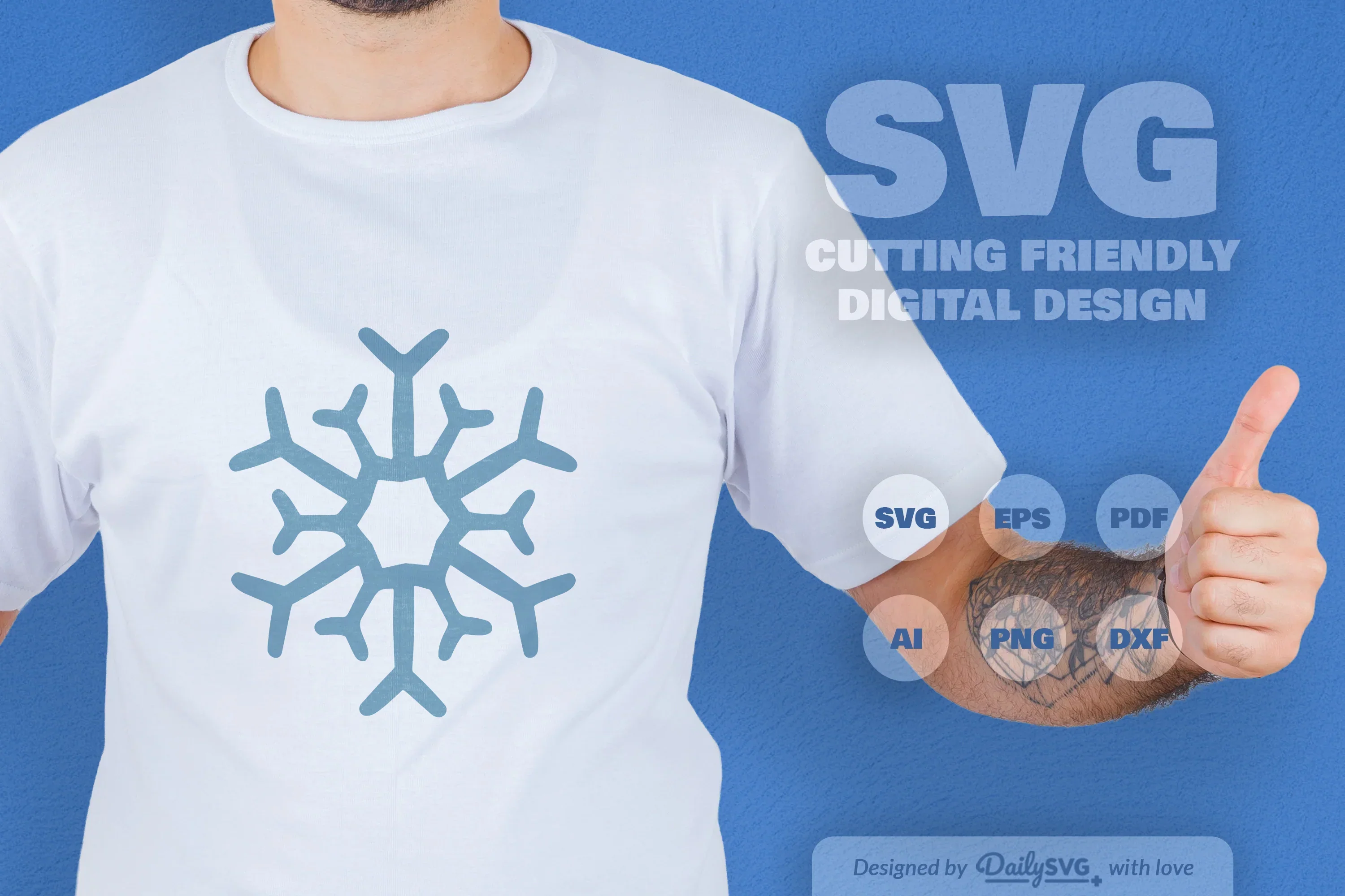 Hand-Drawn Snowflake SVG Bundle - Image 3