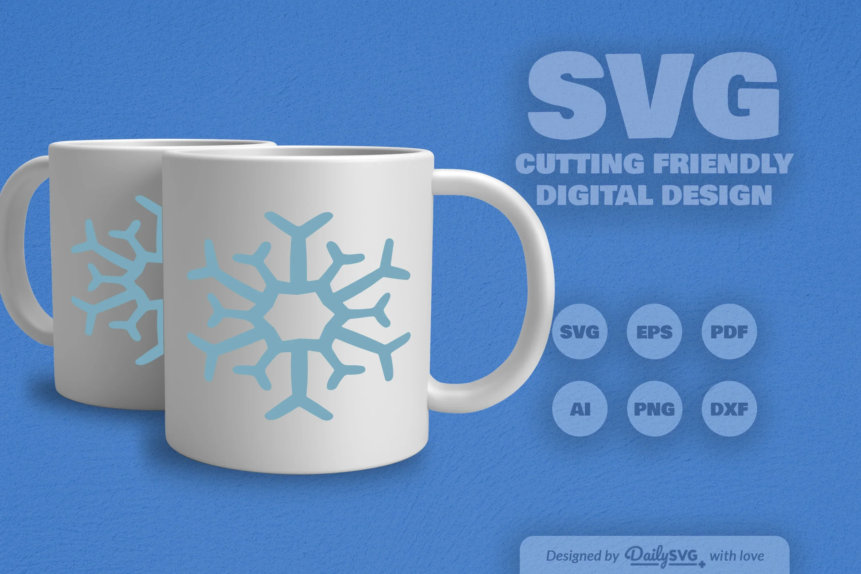 Hand-Drawn Snowflake SVG Bundle - Image 5