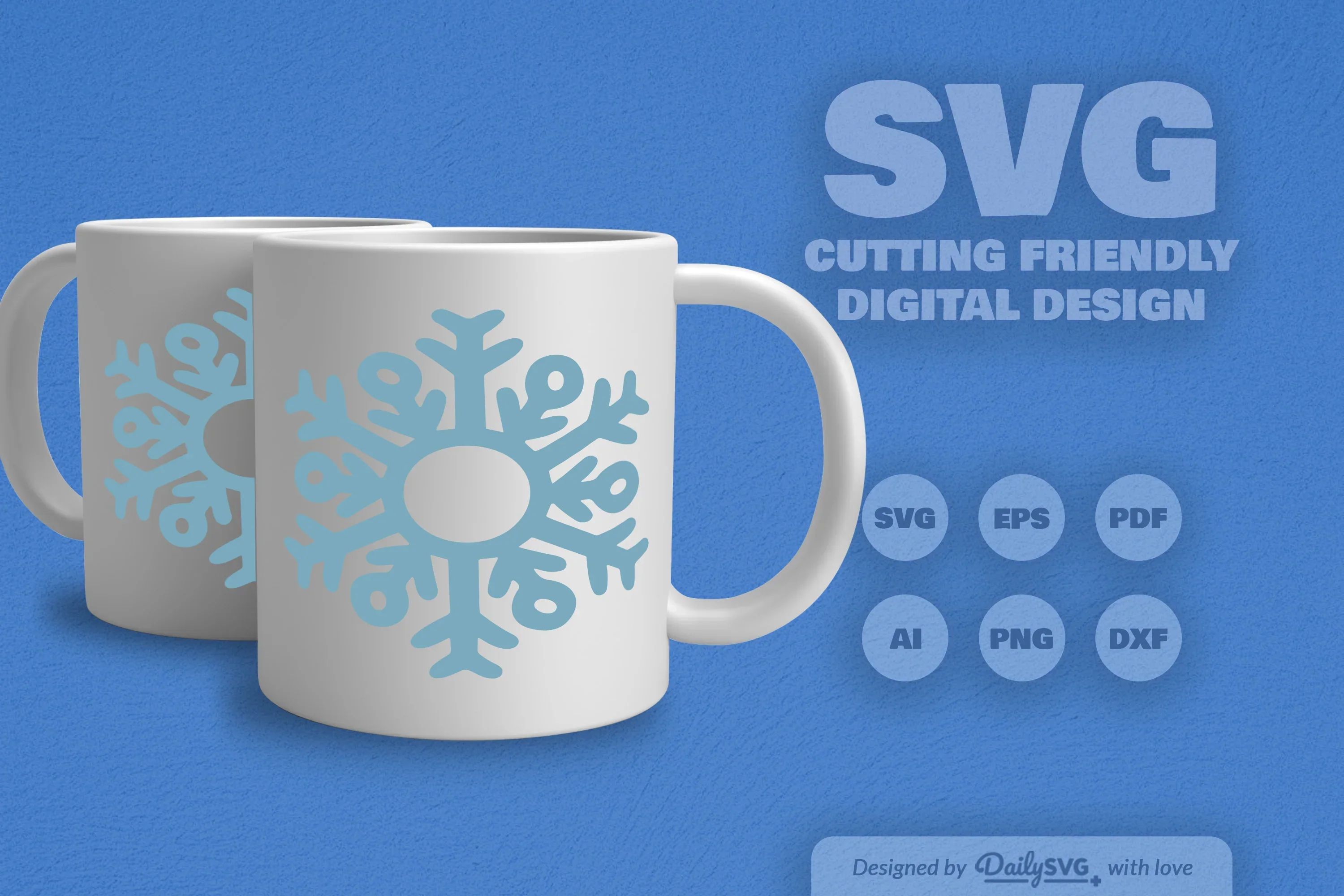 Hand-Drawn Snowflake SVG Bundle for Crafts & Design - Image 5