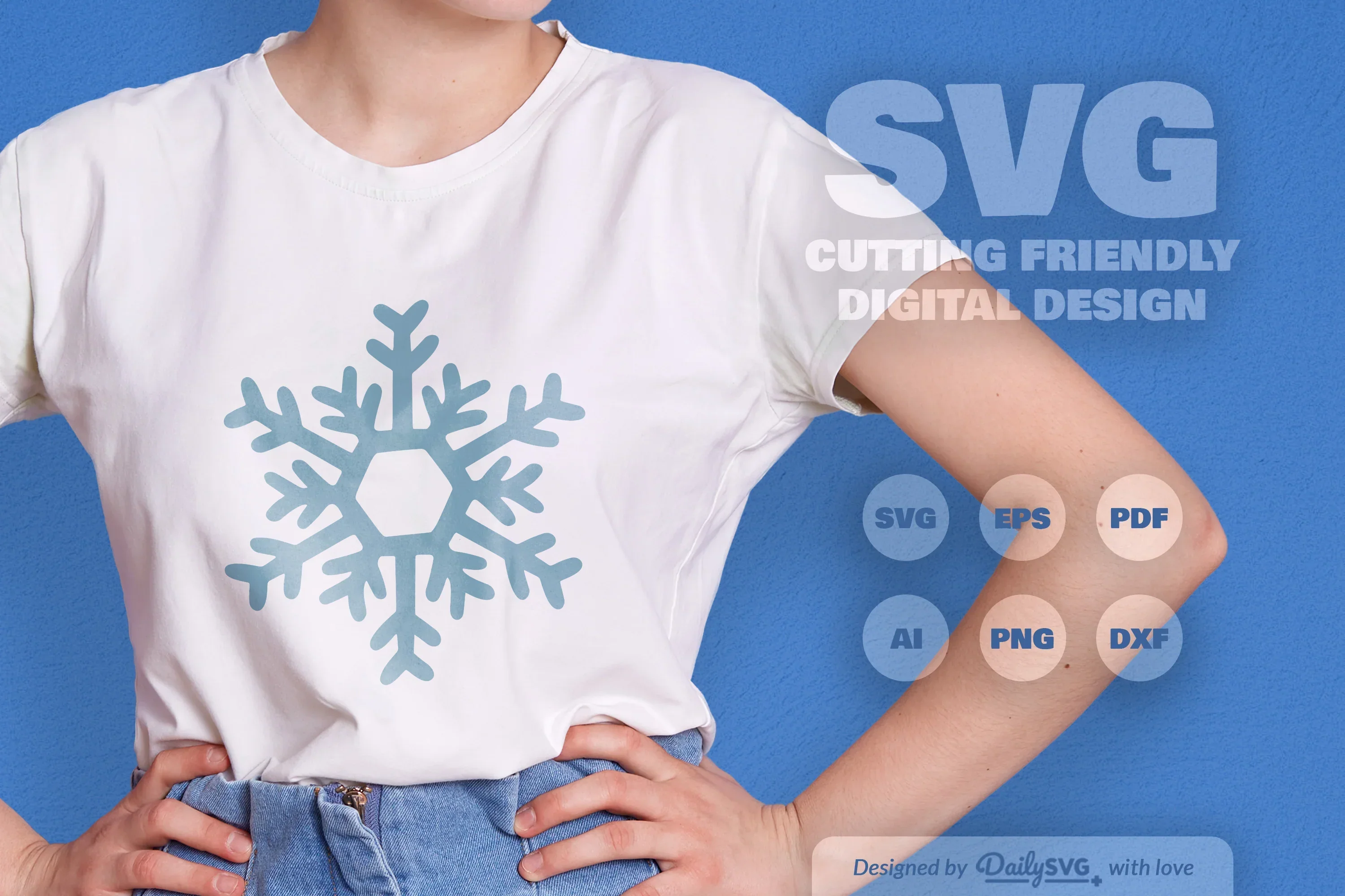 Hand-Drawn Snowflake SVG Bundle for Crafts & Design - Image 2