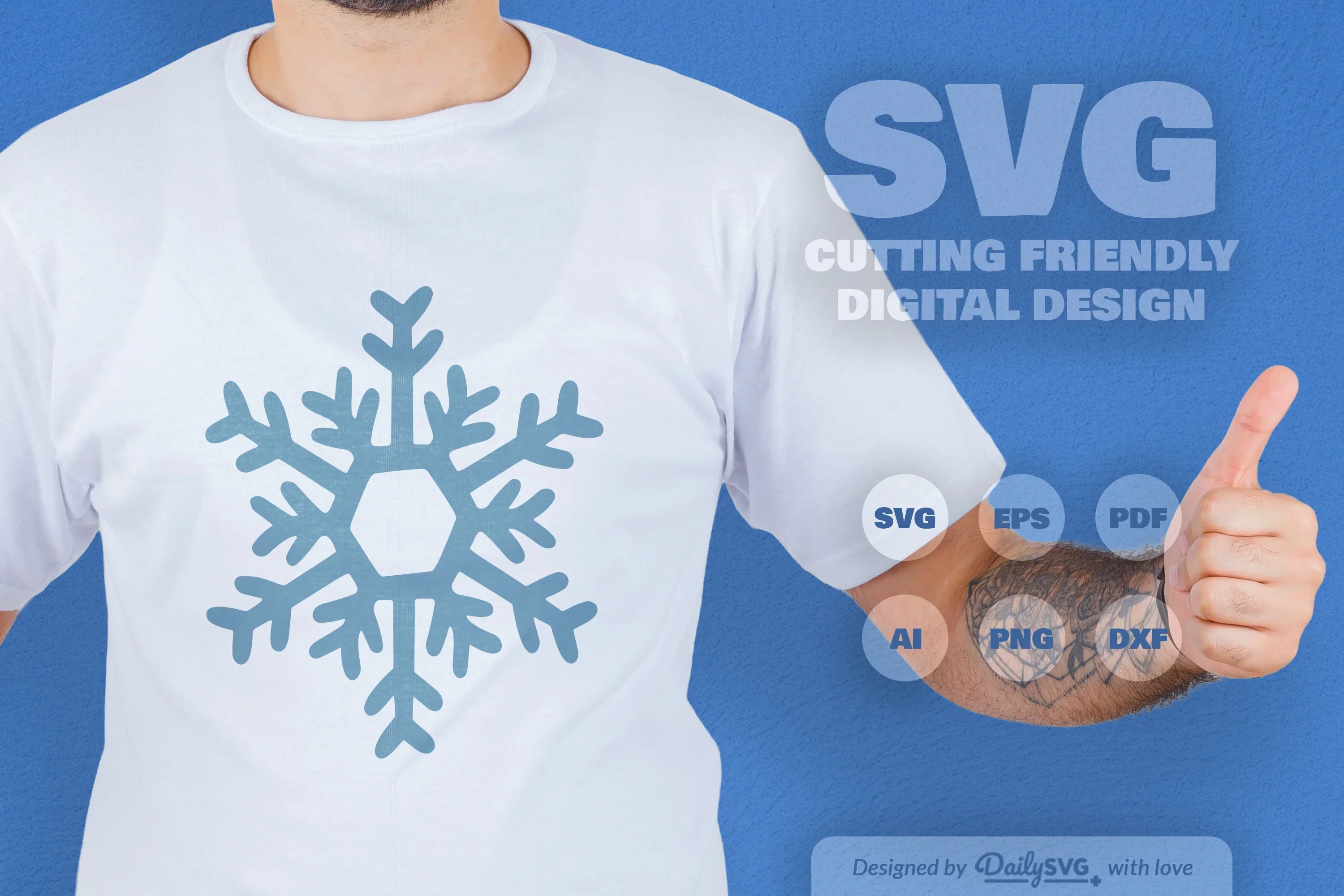 Hand-Drawn Snowflake SVG Bundle for Crafts & Design - Image 3