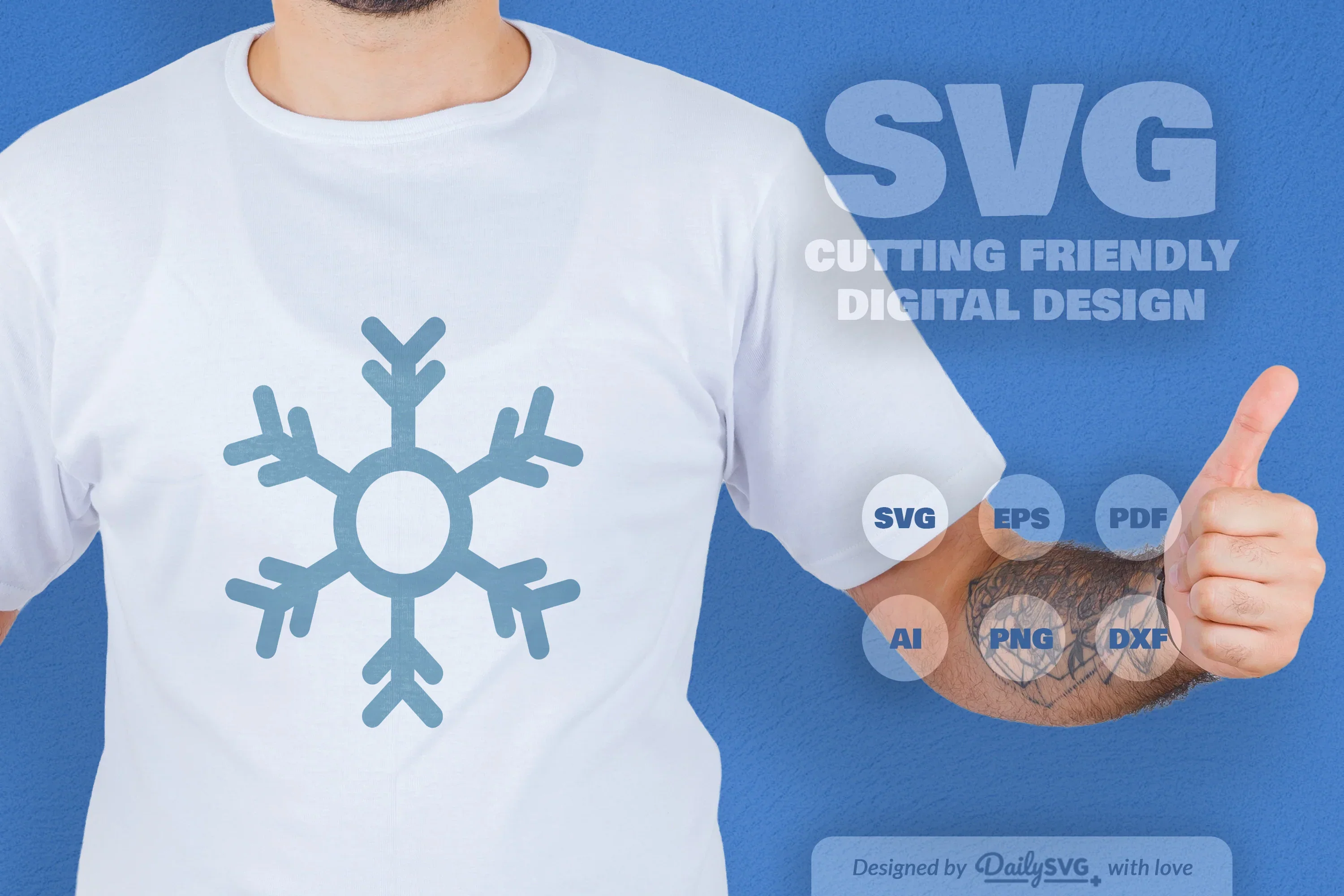 Hand-Drawn Snowflake SVG Bundle for Winter Designs - Image 3