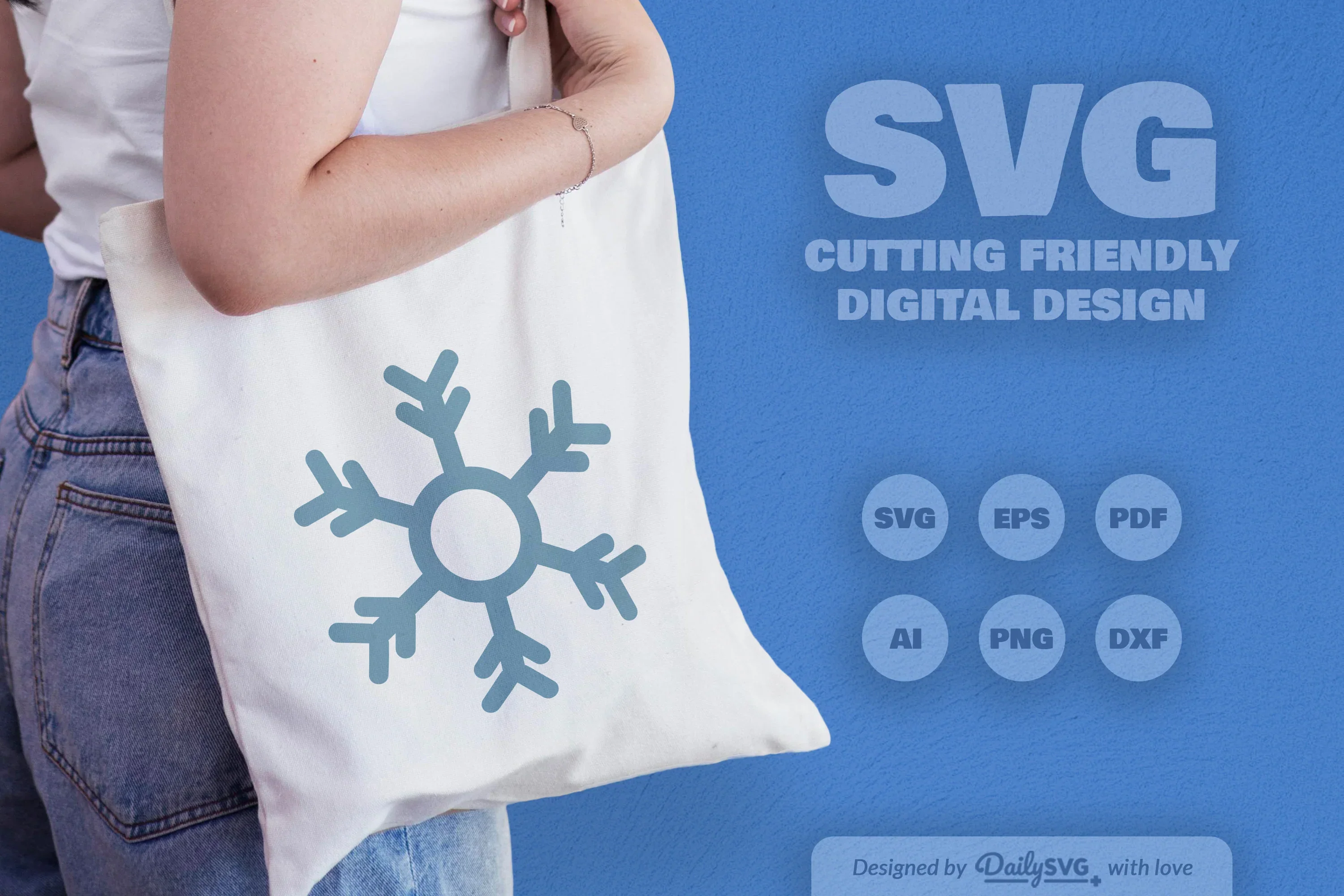 Hand-Drawn Snowflake SVG Bundle for Winter Designs - Image 4