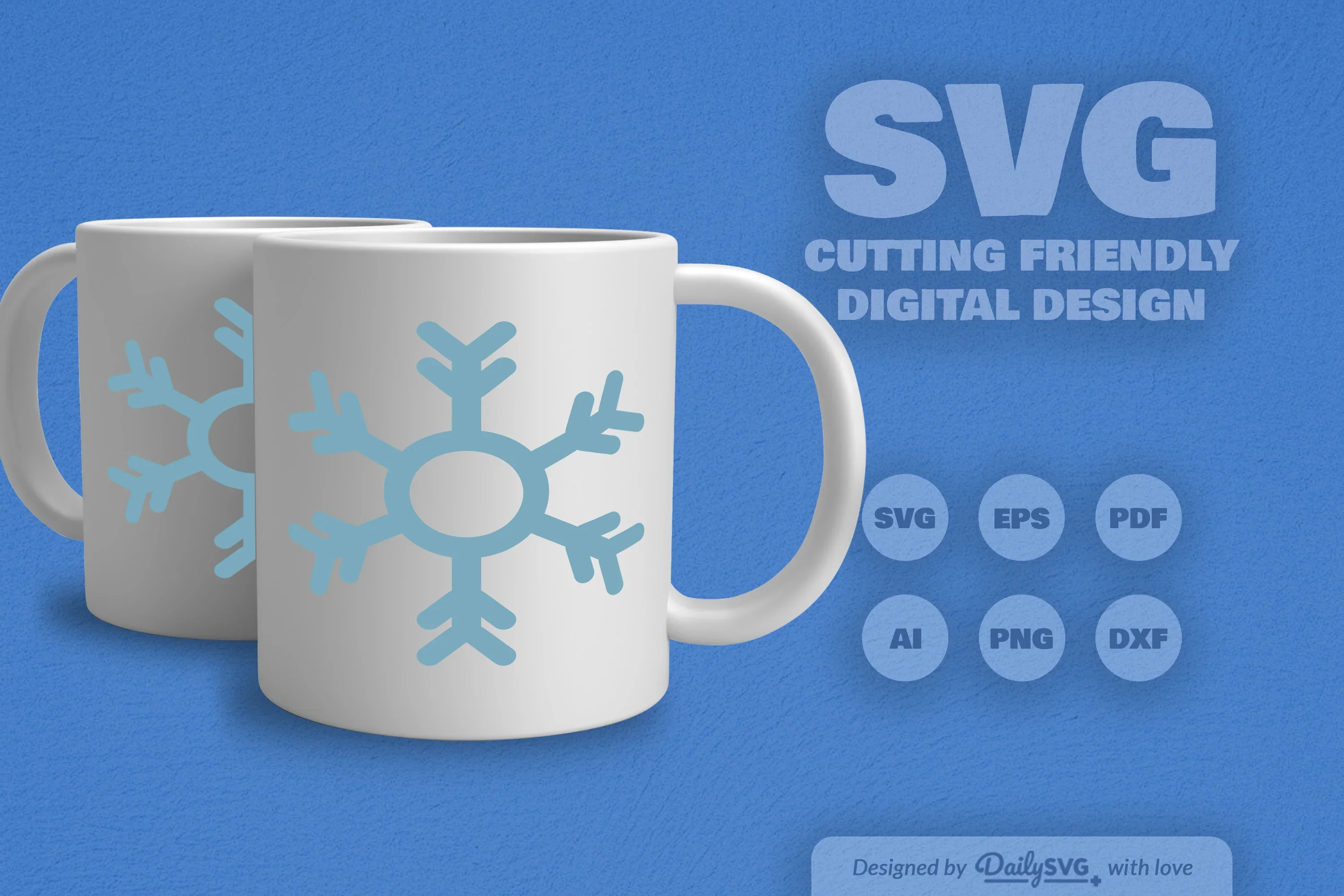 Hand-Drawn Snowflake SVG Bundle for Winter Designs - Image 5