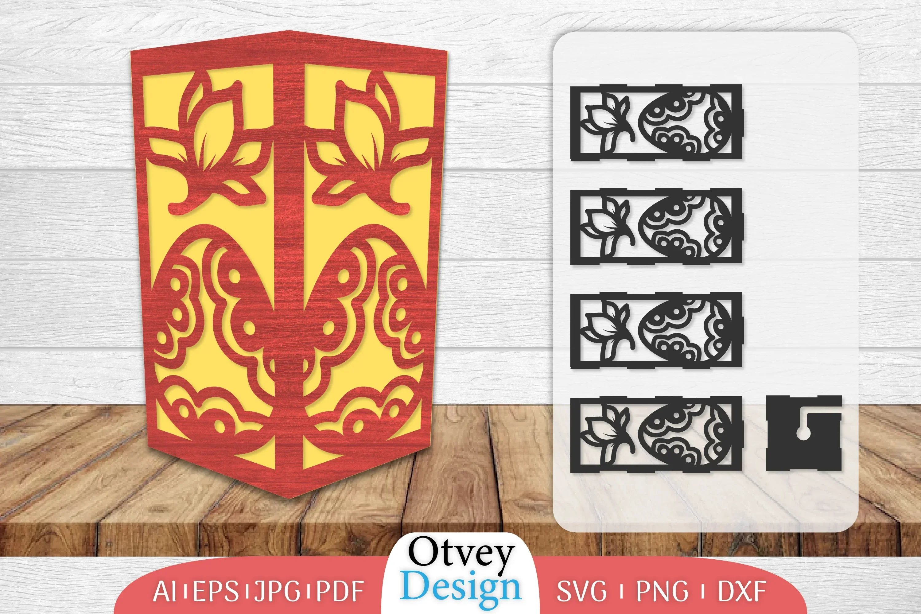 Happy Easter Lamp Lasercut SVG Bundle