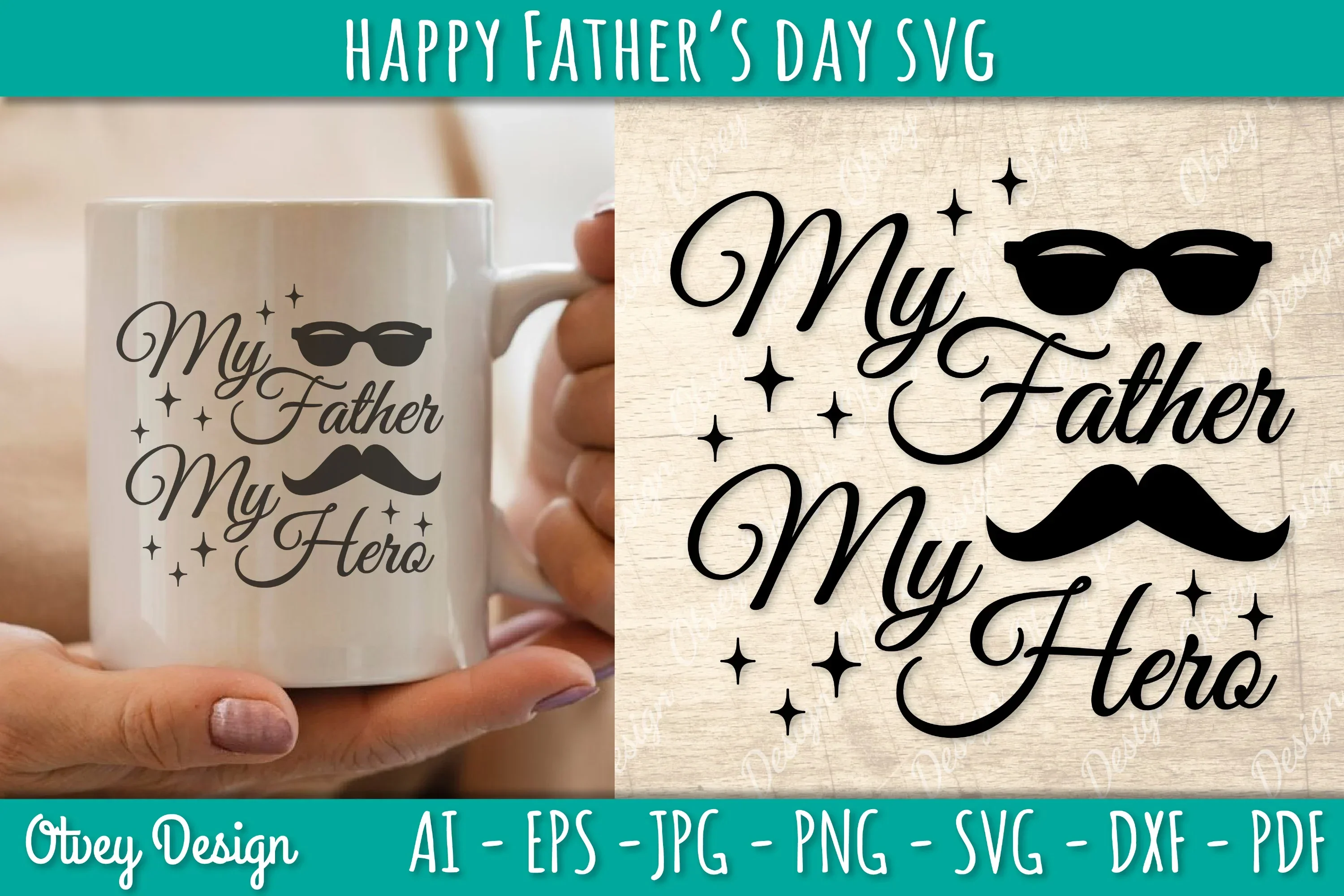 Happy Father's Day SVG Bundle - Image 3