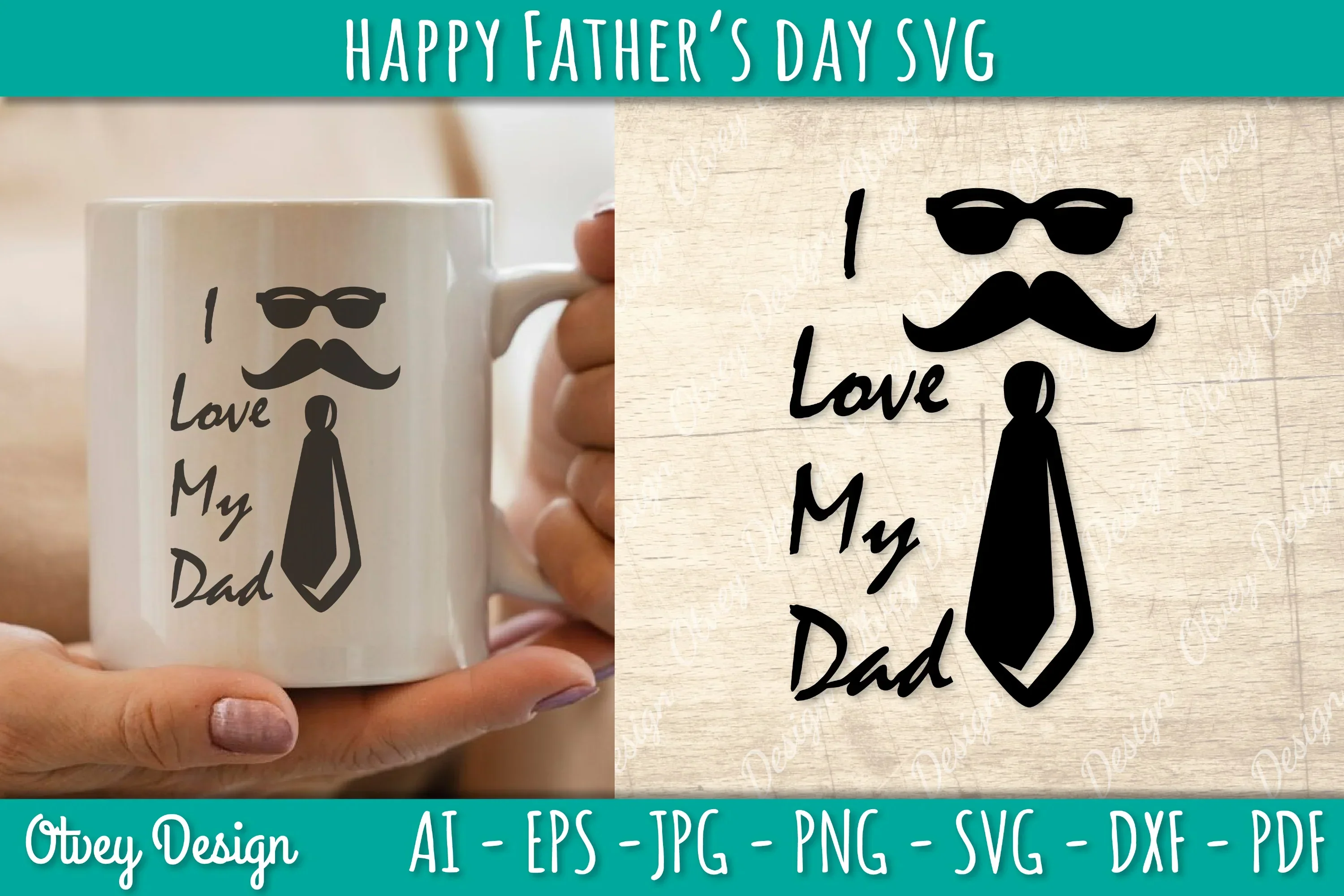 Happy Father's Day SVG Bundle - Image 3