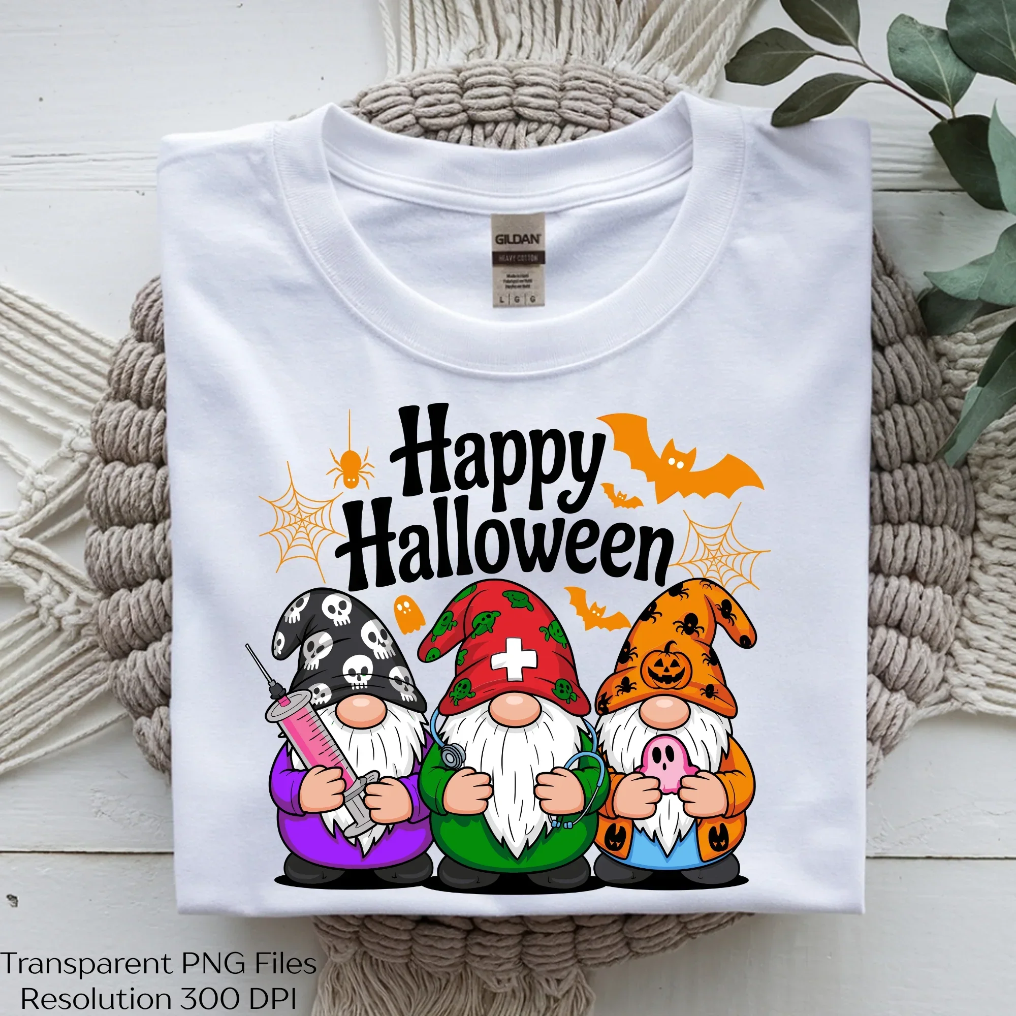 Happy Halloween Gnomes Nurse Spooky SVG Bundle