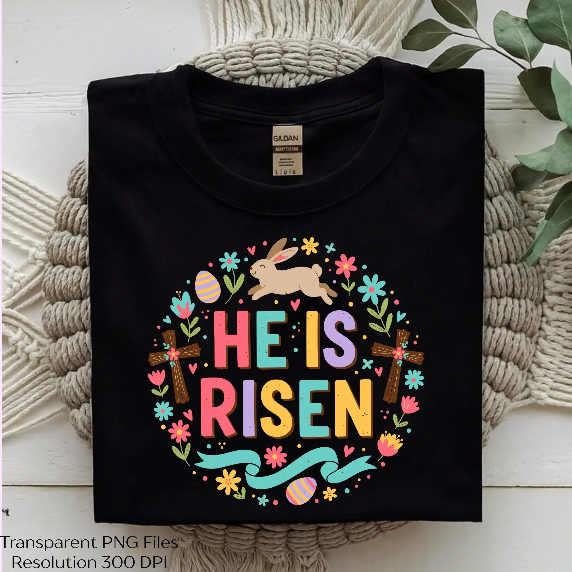 He Is Risen Easter Bunny Christian SVG Bundle