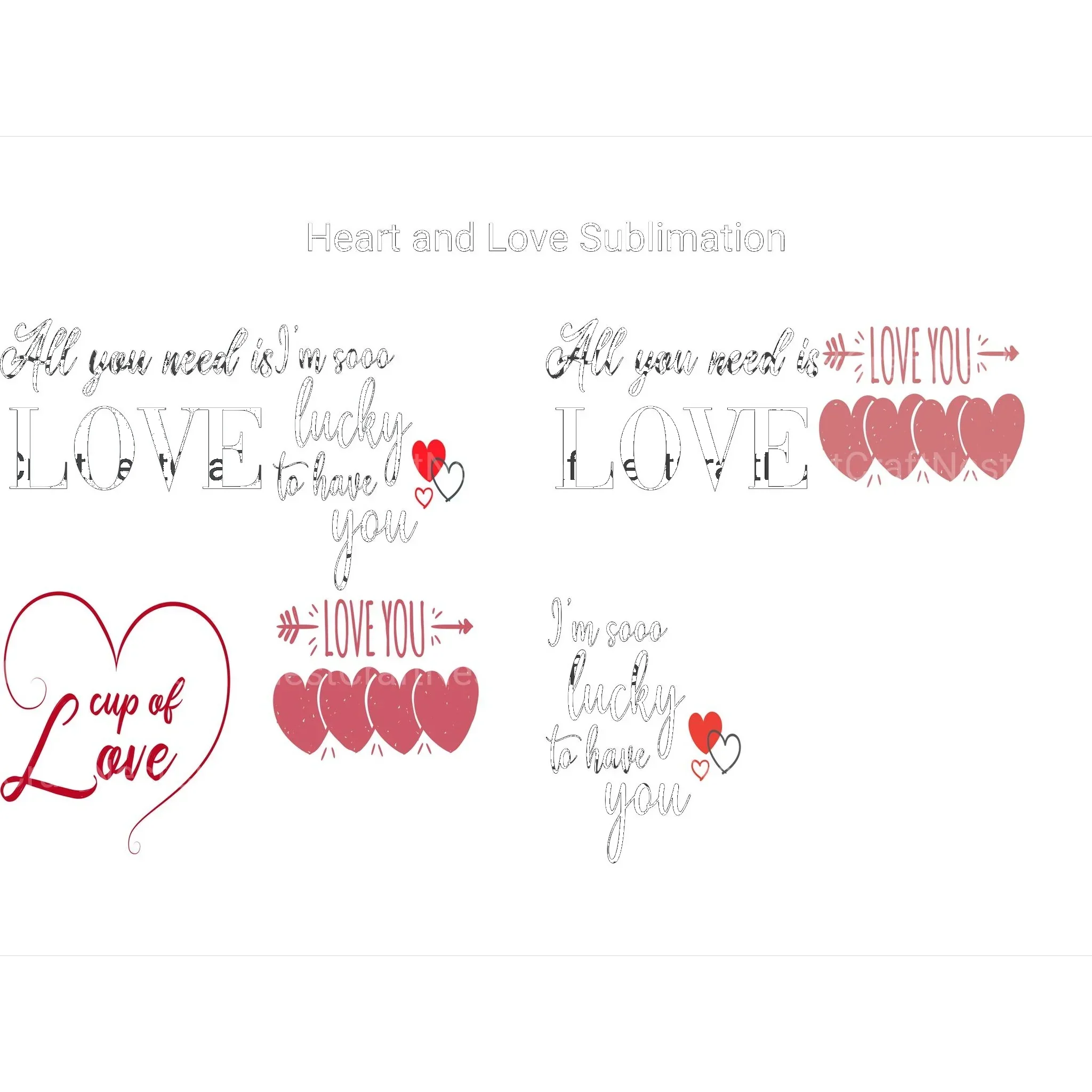 Heart and Love SVG - Image 3
