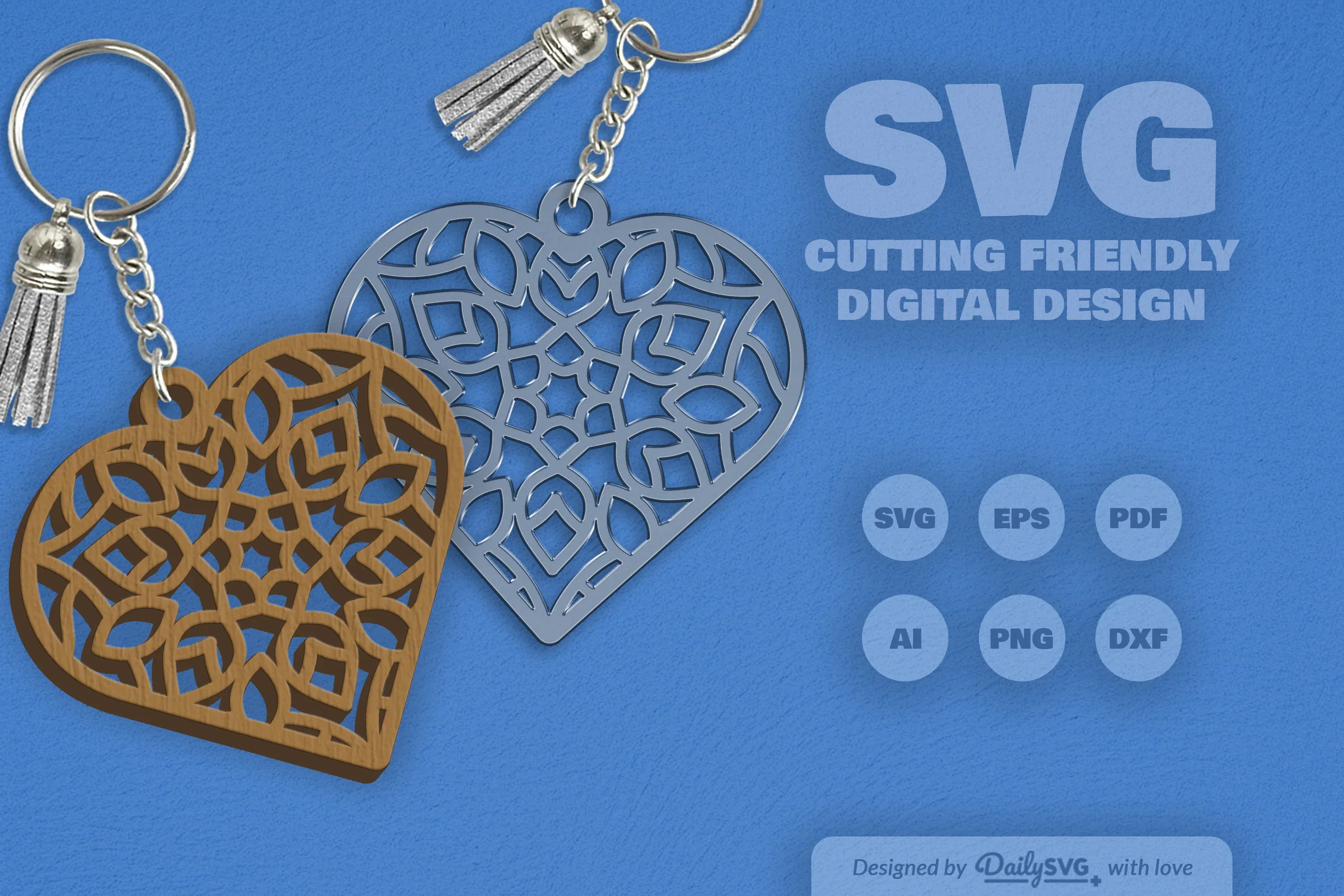 Heart Mandala Clipart Daily SVG Bundles - Image 10