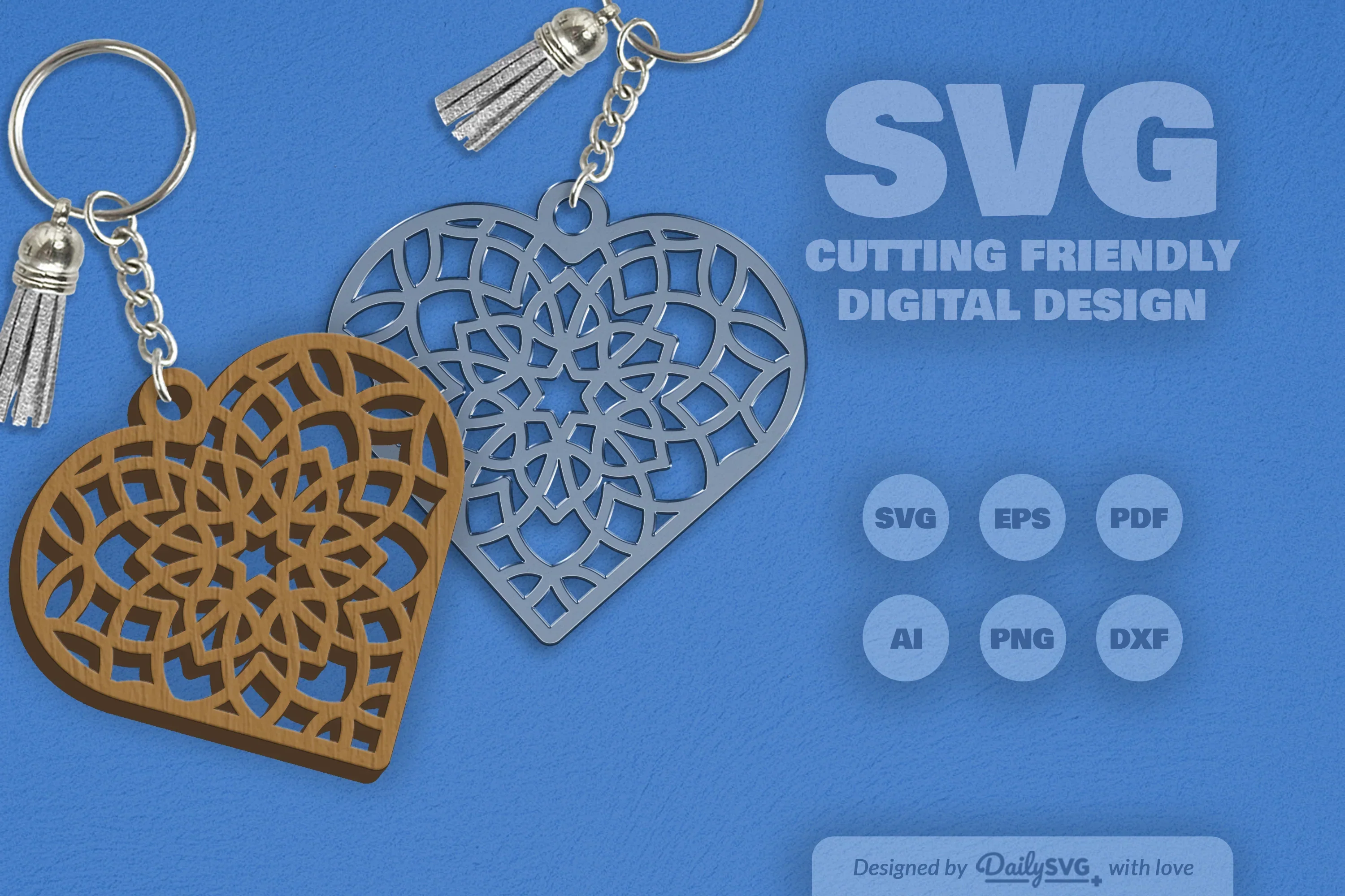 Heart Mandala Clipart Daily SVG Bundles - Image 11