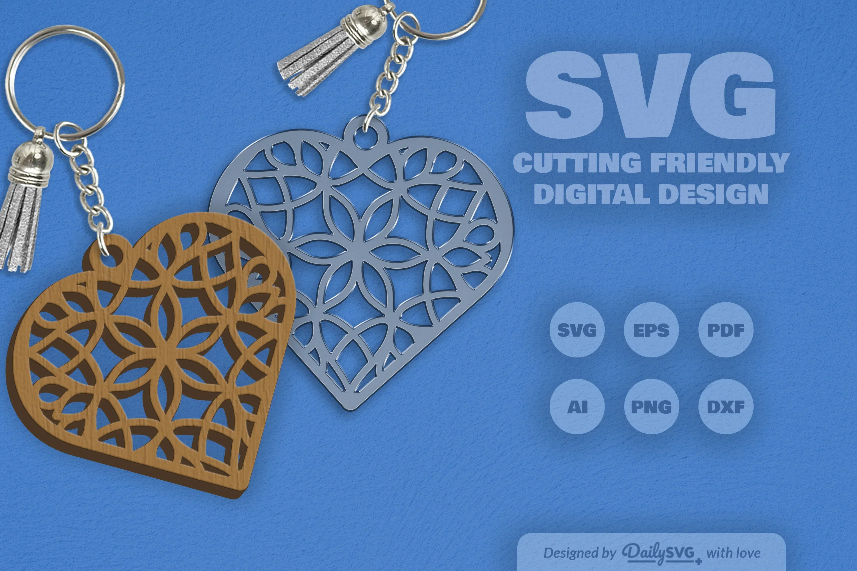 Heart Mandala Clipart Daily SVG Bundles - Image 5