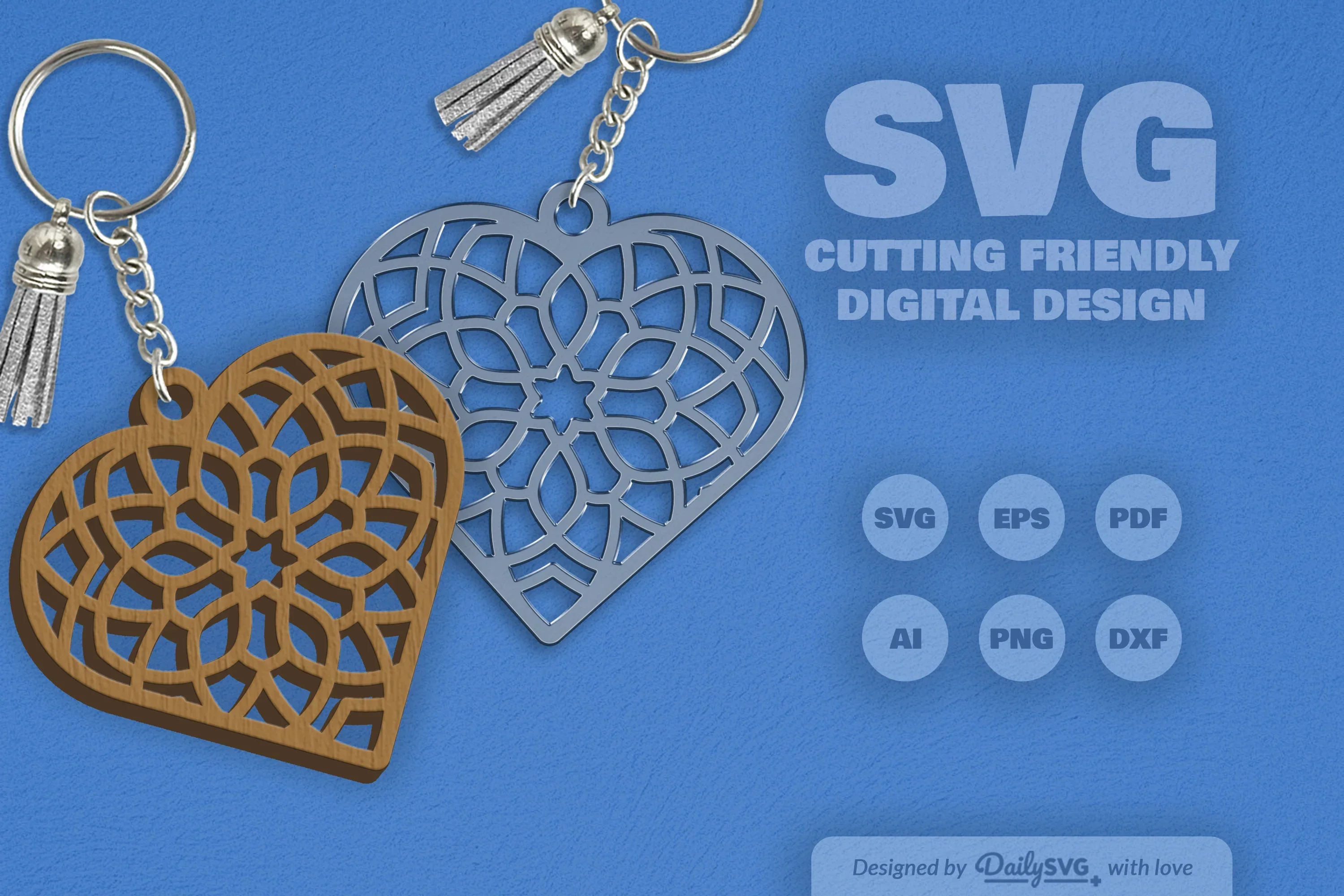Heart Mandala SVG Bundle - Image 2