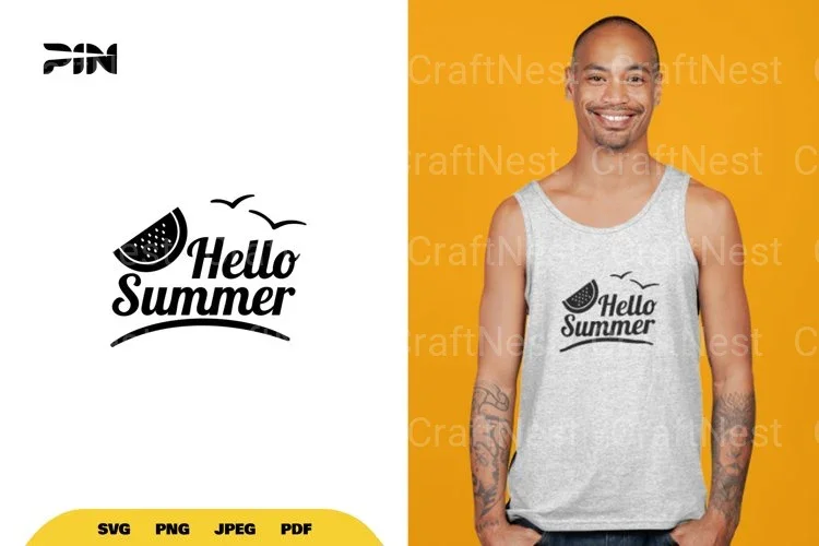 Hello Summer SVG Bundle - 10 Clipart Designs