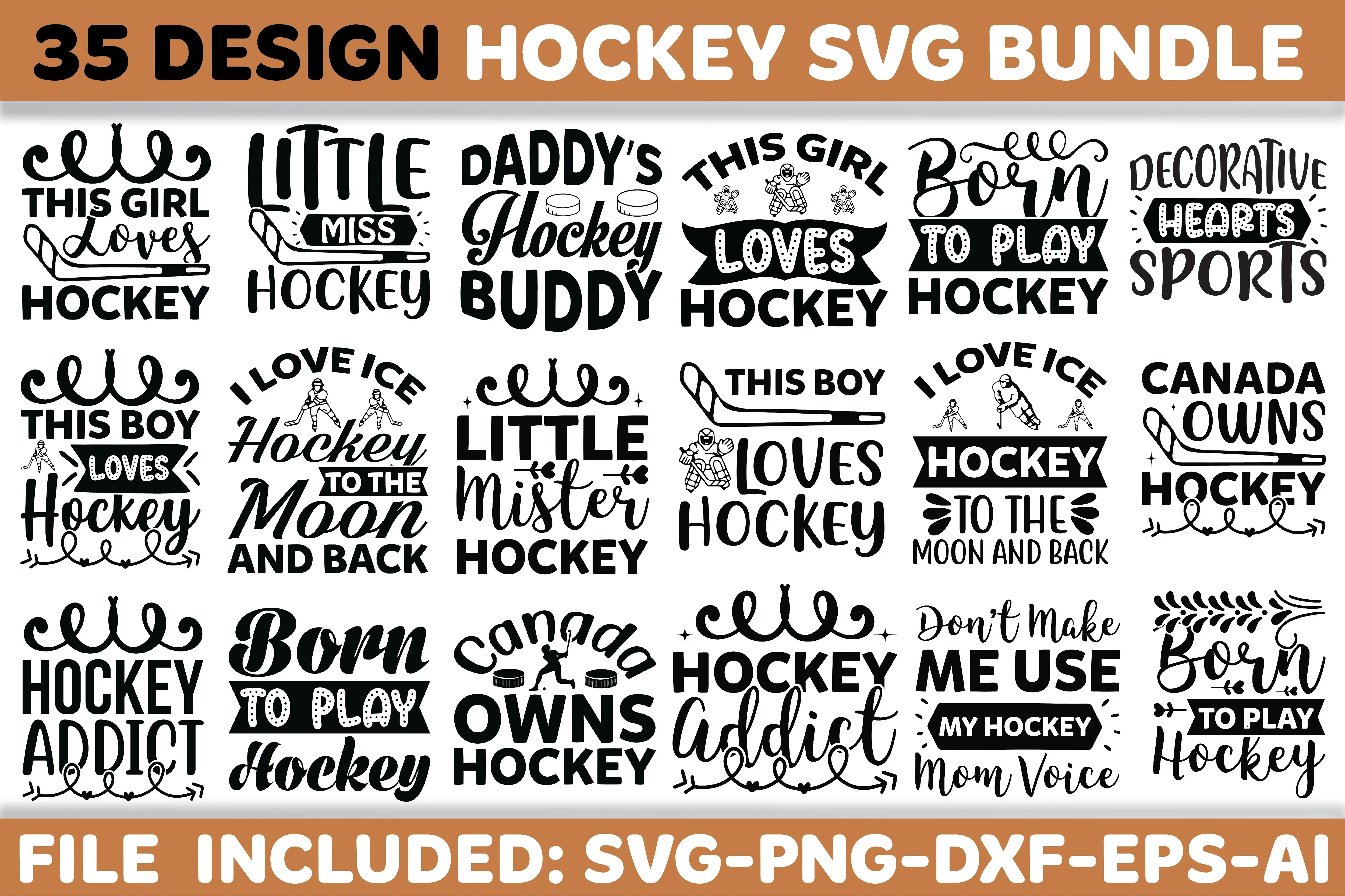 Hockey SVG Bundle