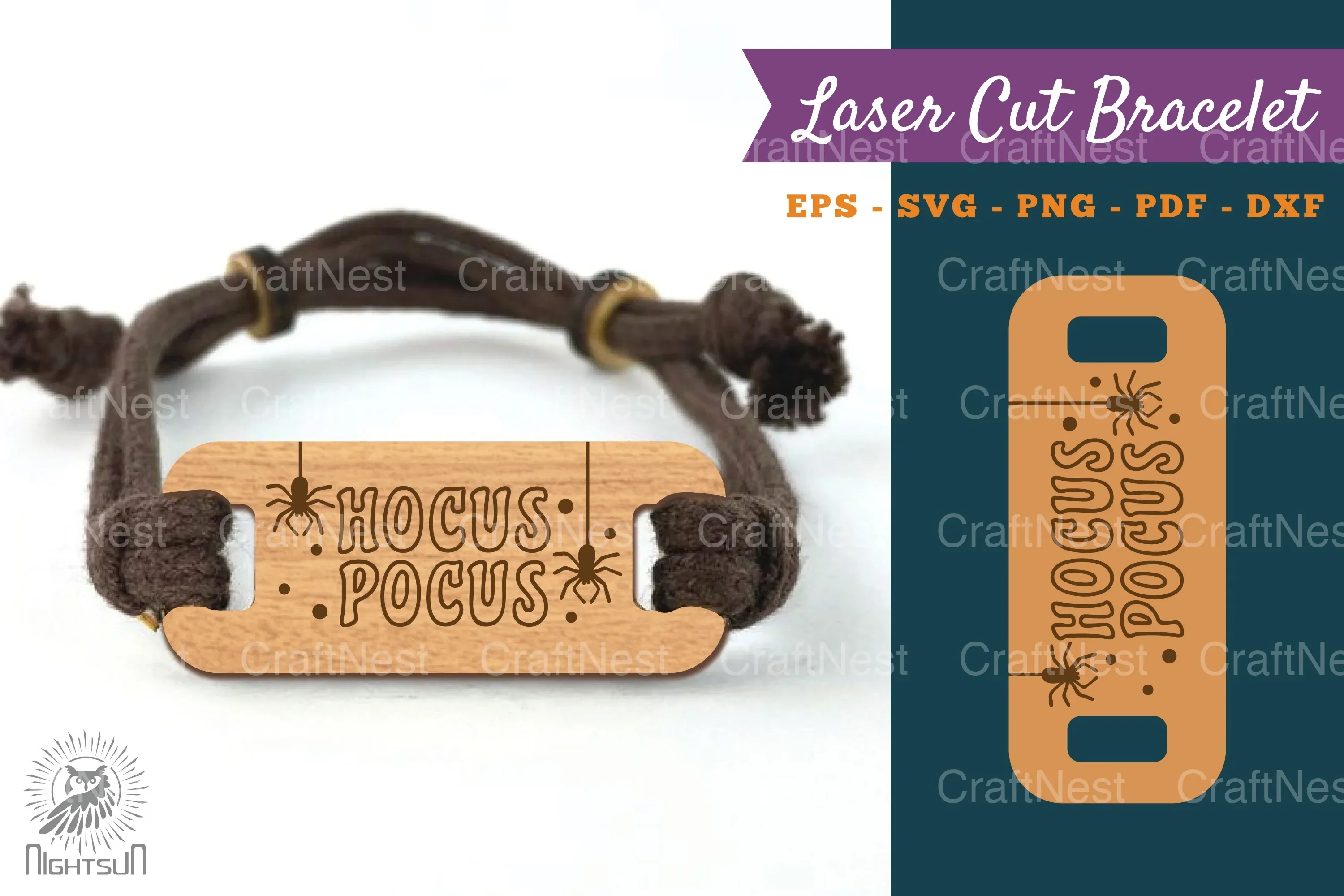 Hocus Pocus Laser Cut Bracelet SVG Bundle