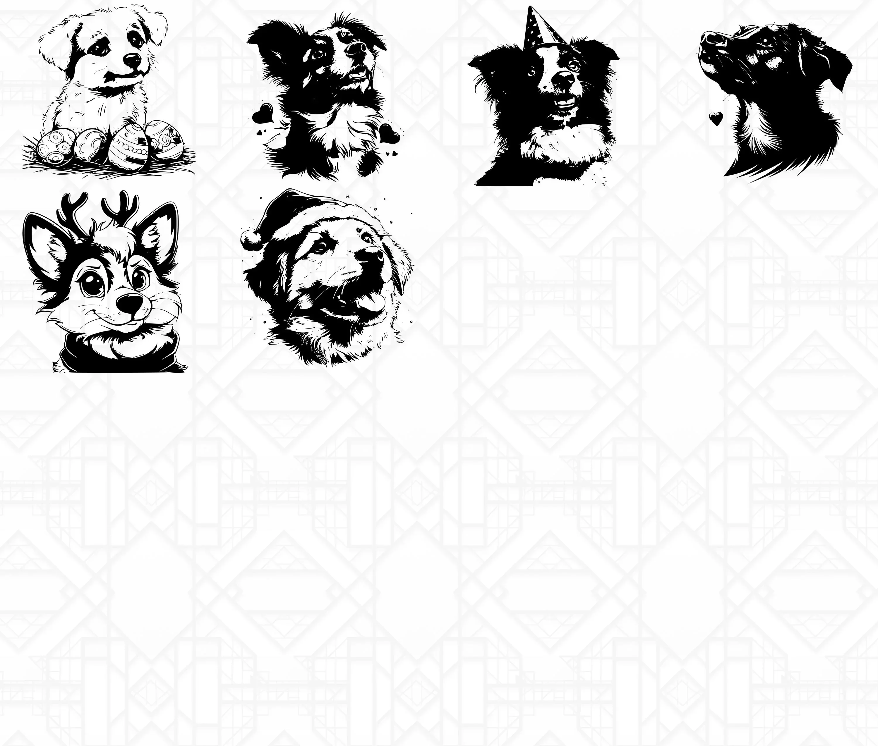 Holiday Dogs SVG Bundle - Image 6