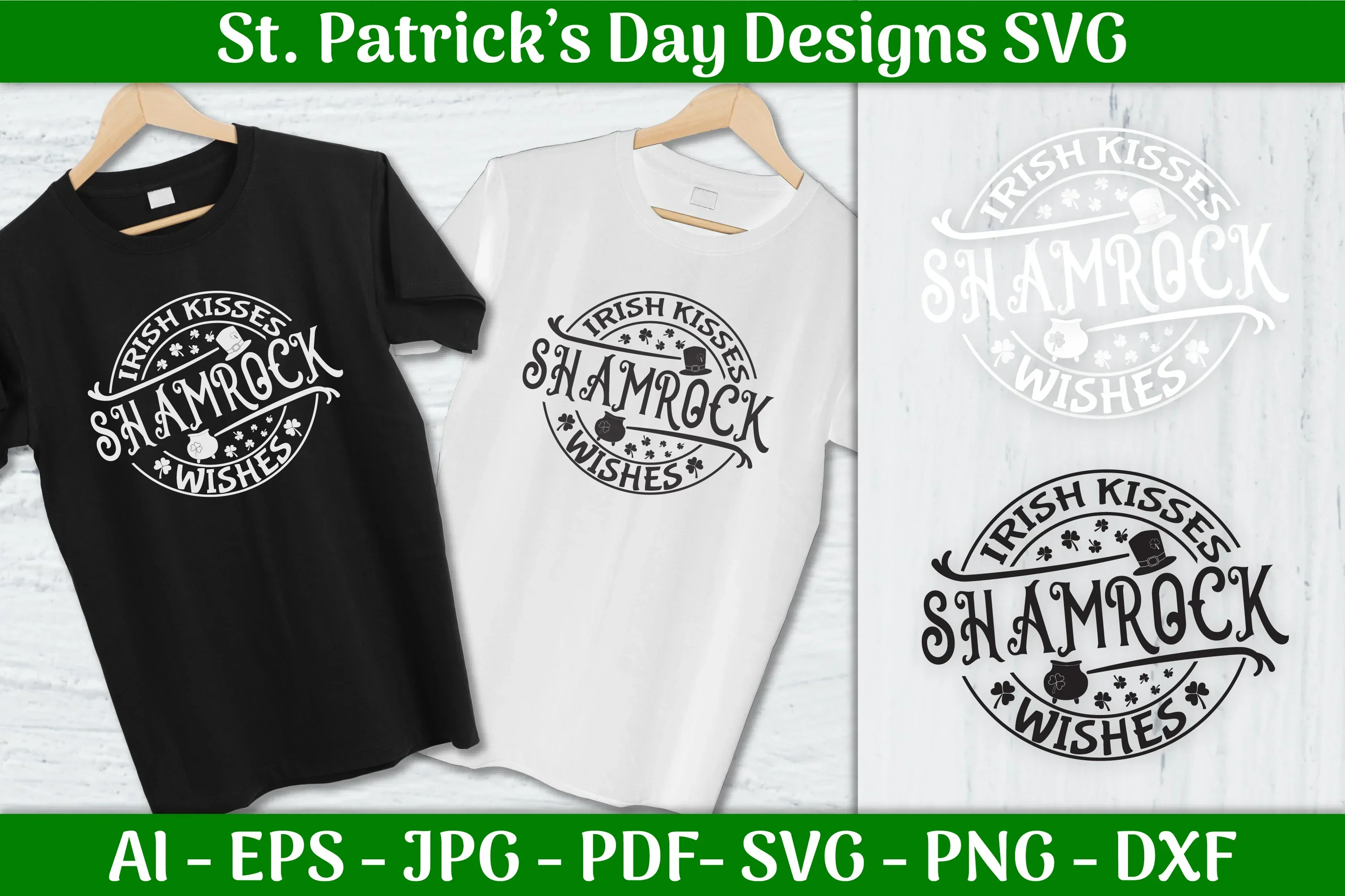 Irish Kisses St Patrick's Day SVG Bundle